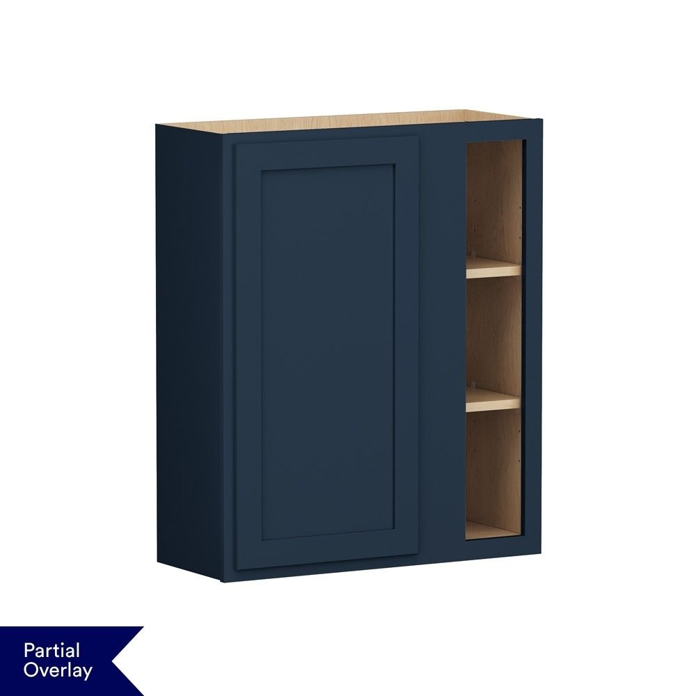 Shenandoah - Breckenridge POL 30-in W x 36-in H x 12-in D Navy Painted Blind Wall Fully Assembled...