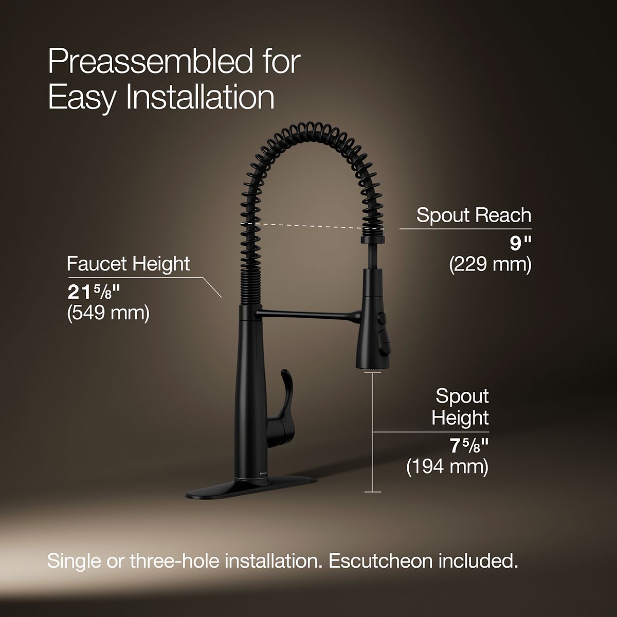 KOHLER 22033-BL Kitchen-Faucets - View #3