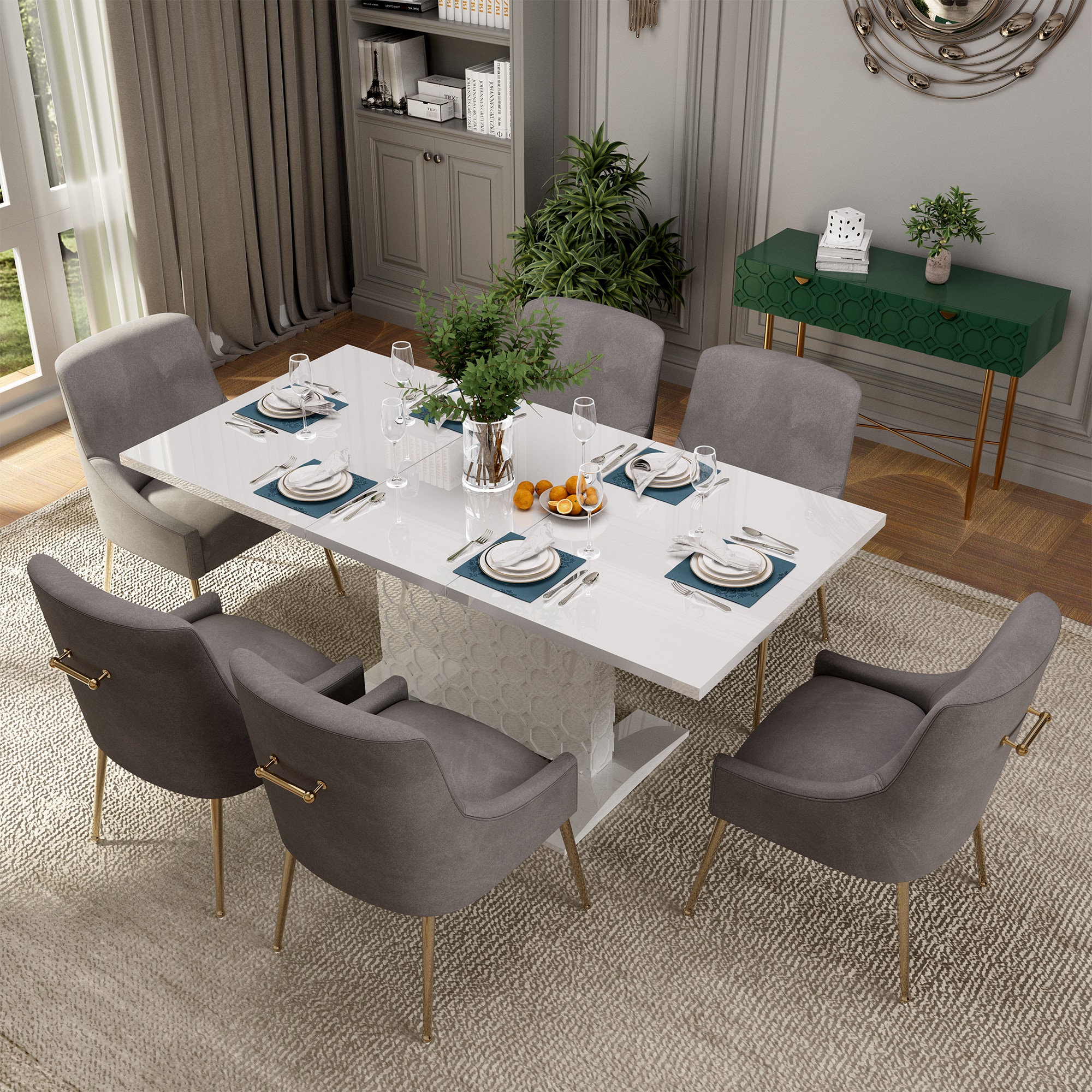 Clihome CL-ST1WH700GY Dining-Sets - View #3