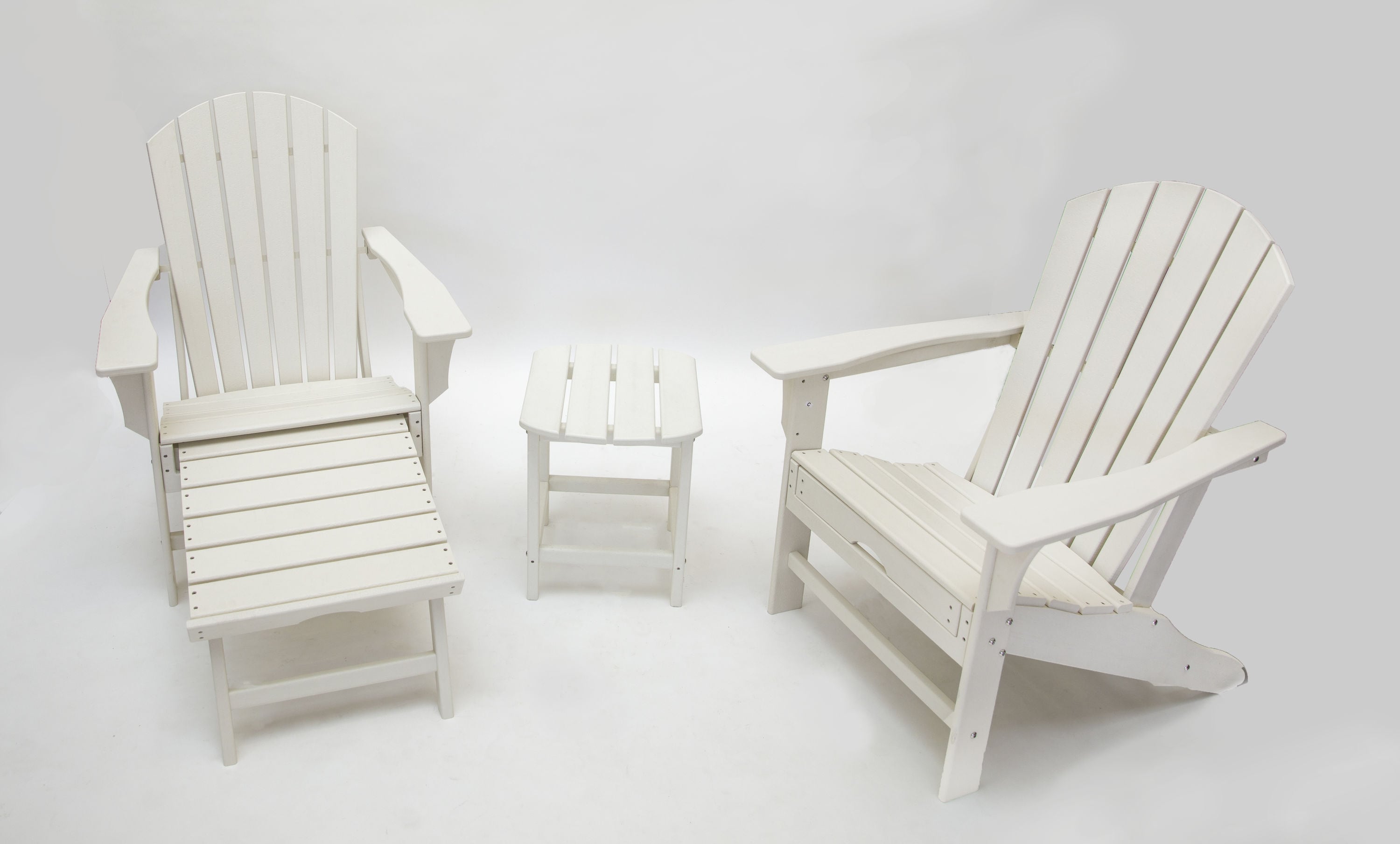 3 piece patio set with footrest