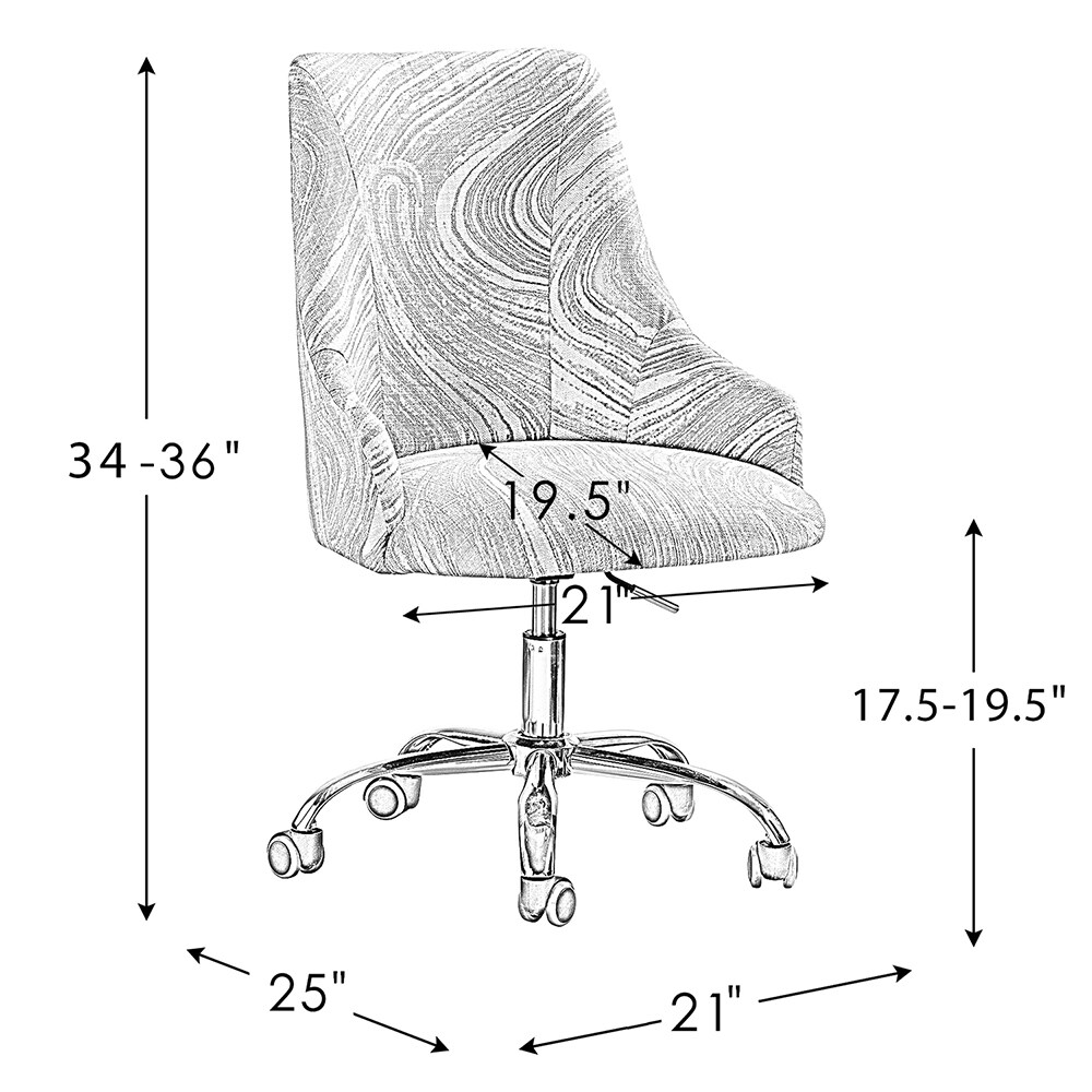 14 Karat Home OFM0022-BLACK Office-Chairs - View #7