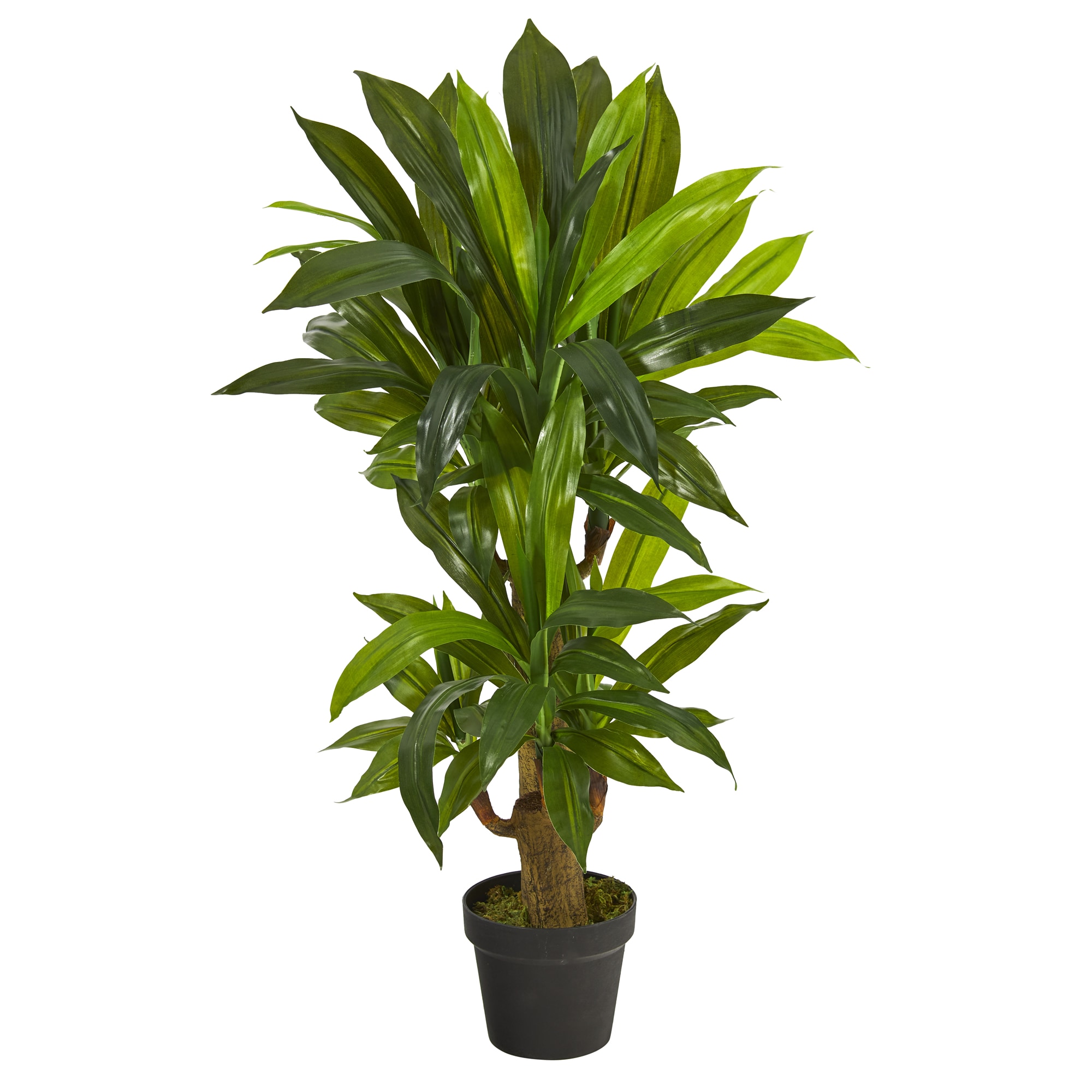 3-Foot Green Plastic Dracaena Faux Potted Plant