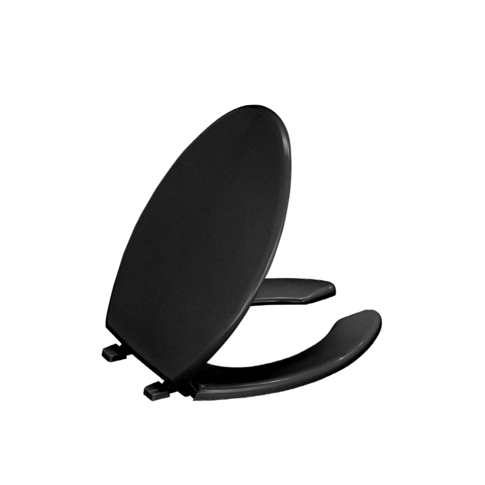 KOHLER 4650-7 Lustra Plastic Black Black Elongated Toilet Seat