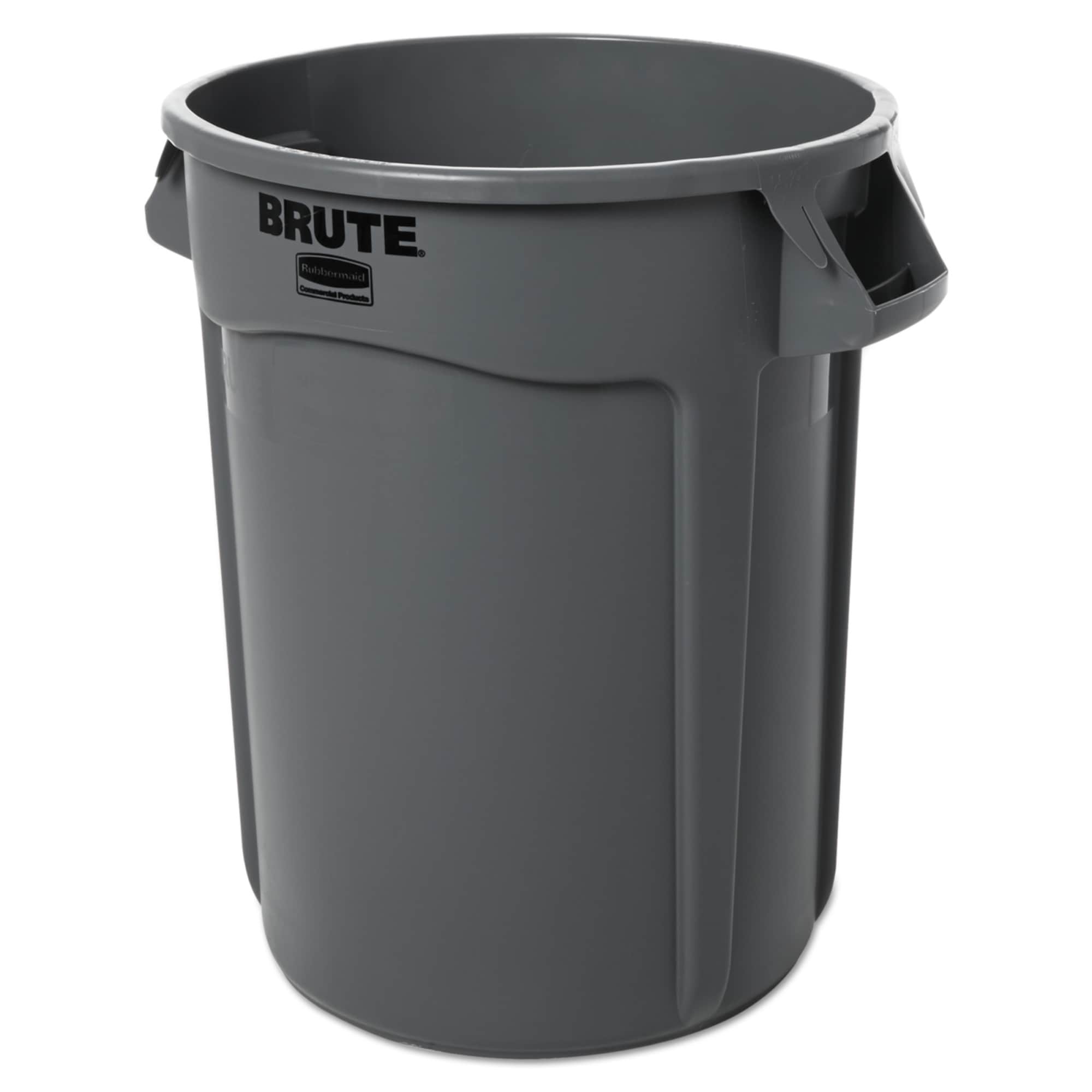 Project Source Blue Hawk 20-Gallons Black Plastic Trash Can with Lid  Outdoor in the Trash Cans department at