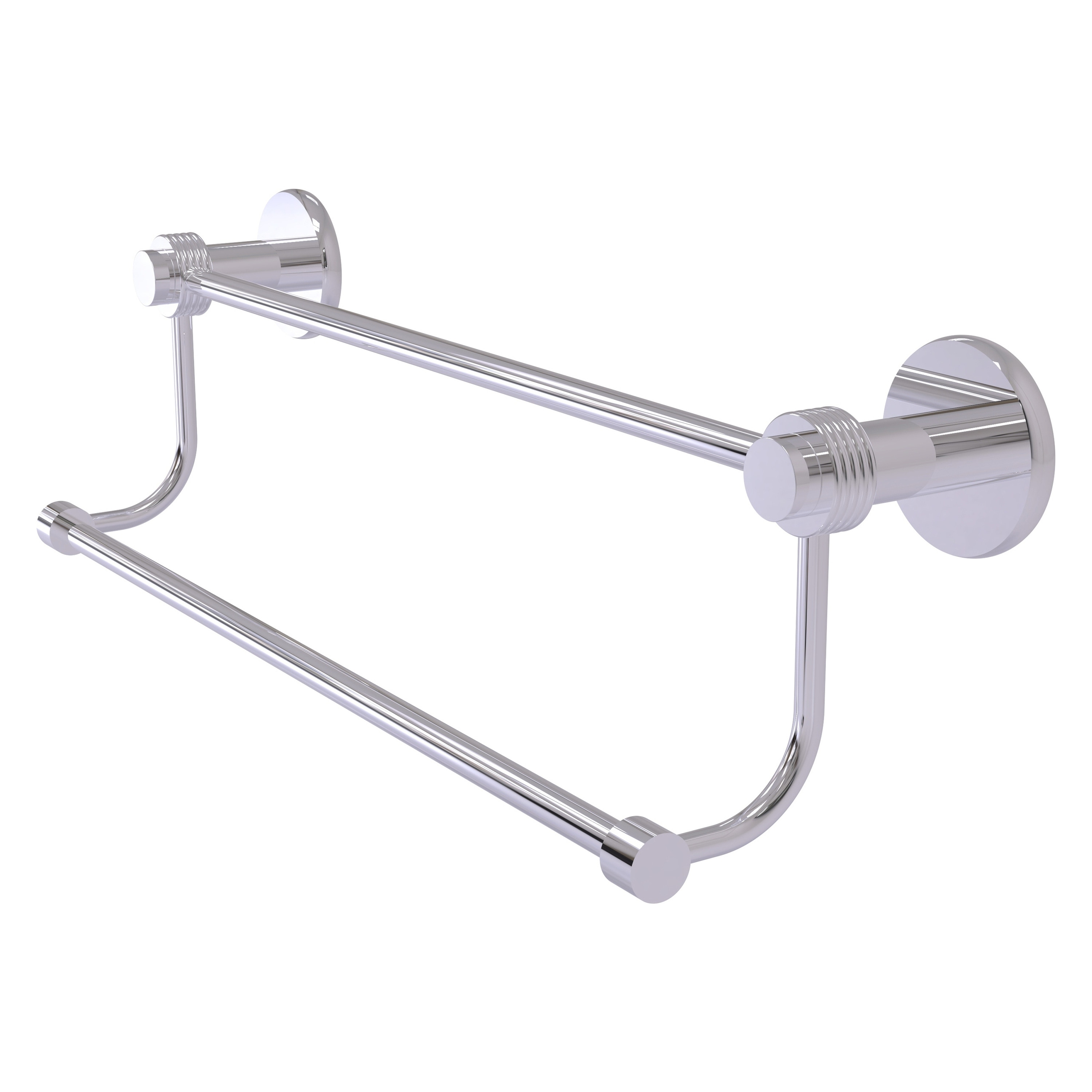 Allied Brass 9072G/30-PC Mercury 30-in double Polished Chrome Wall mount Double Towel Bar