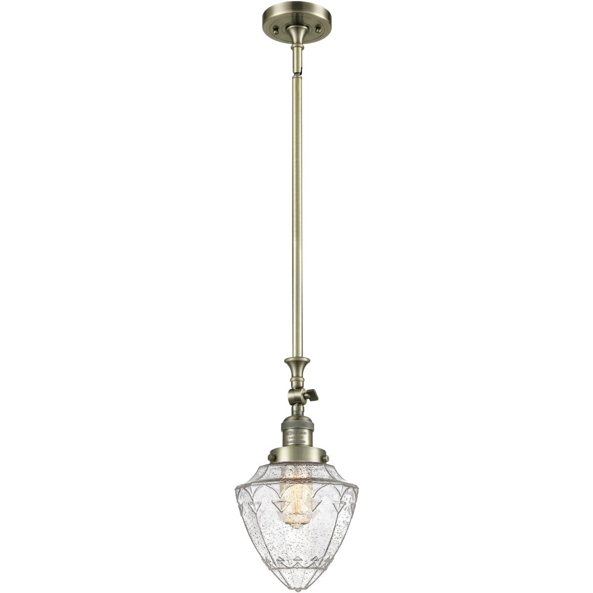 Innovations Lighting 2411863 206-AB-G664-7-LED Franklin Restoration Bullet Mini Pendant