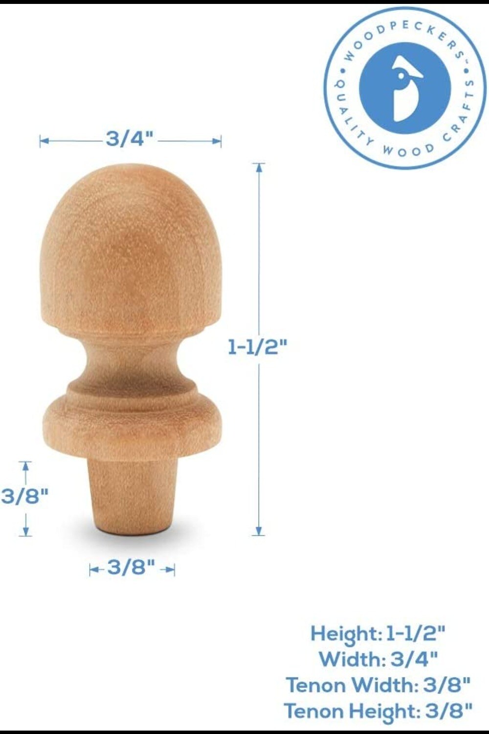 1” Small Wooden Ball for Crafts