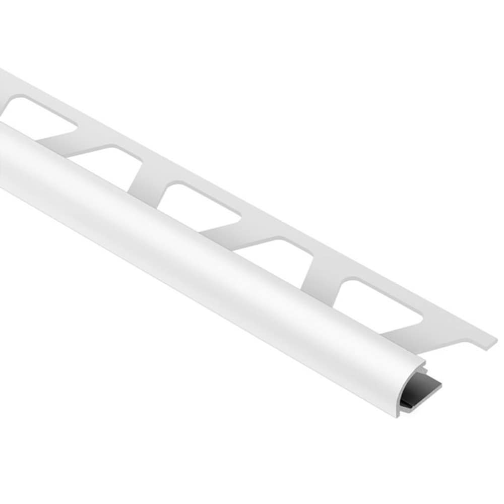 Schluter Systems RO100HG Rondec 0.375-in W x 98.5-in L Light grey color-coated aluminum Aluminum Bullnose Tile Edge Trim