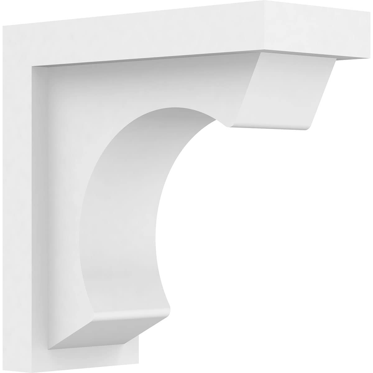 Ekena Millwork BKTP04X08X08EMR Standard EmersonGrade 3-1/2-in x 8-in x 8-in Off-white PVC Standard bracket