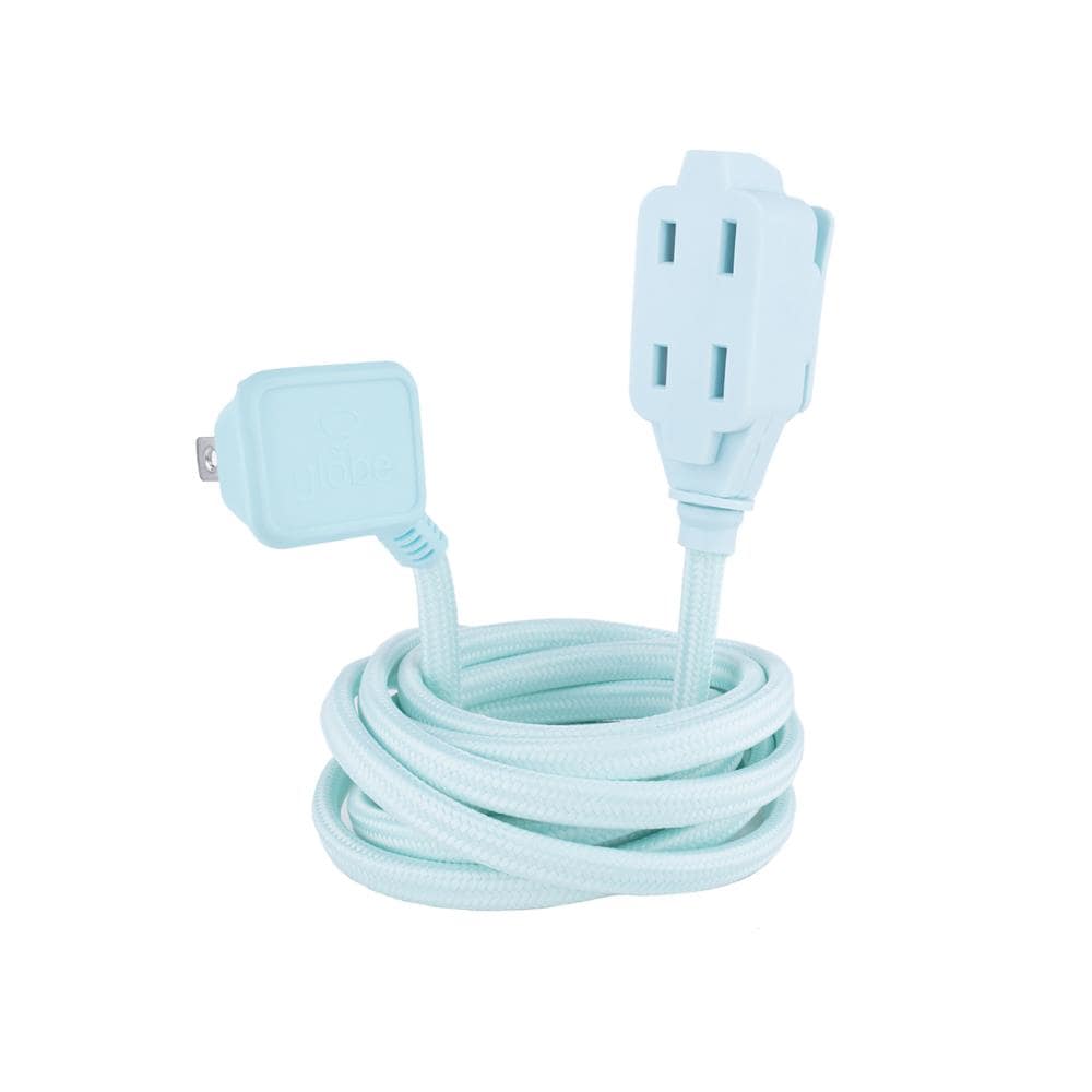 White Globe Electric Designer Series 9-ft Fabric Extension Cord 2 PACK 