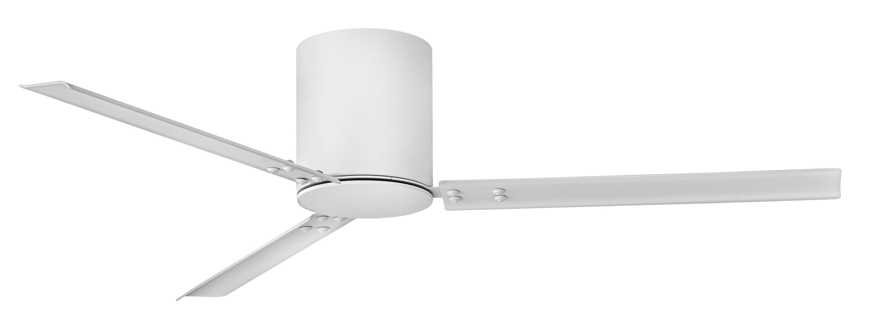 Hinkley Ventus 44-in Matte White Integrated LED Indoor Smart Propeller Ceiling Fan with Light and Remote (3-Blade) 902844FMW-LIA Sansujyuku sansujyuku.com