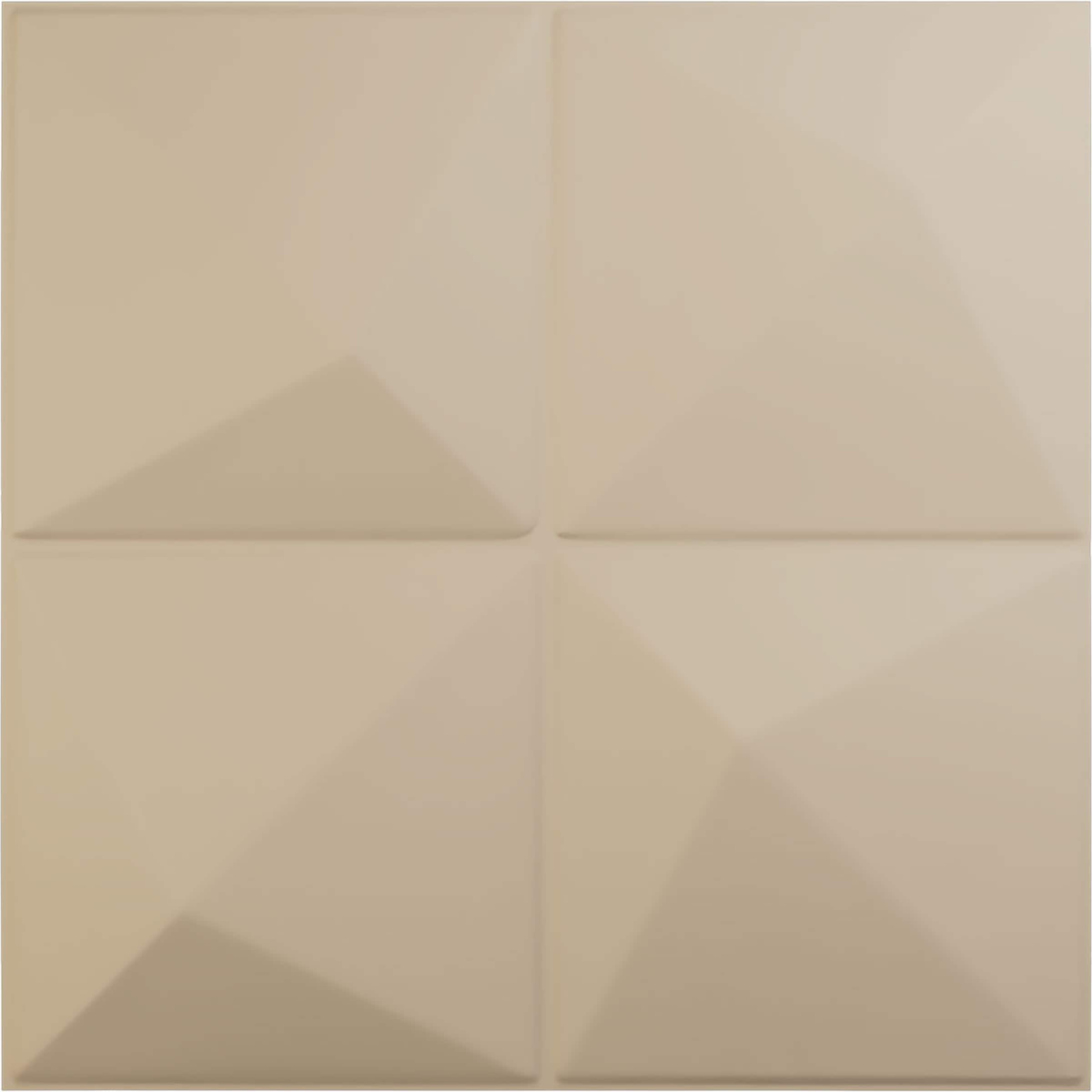 Ekena Millwork WP20X20ELGBE 19-5/8-in x 19-5/8-in Embossed Paintable/Stainable Brown/Tan PVC Abstract Wall Panel ( 2.67-sq ft )