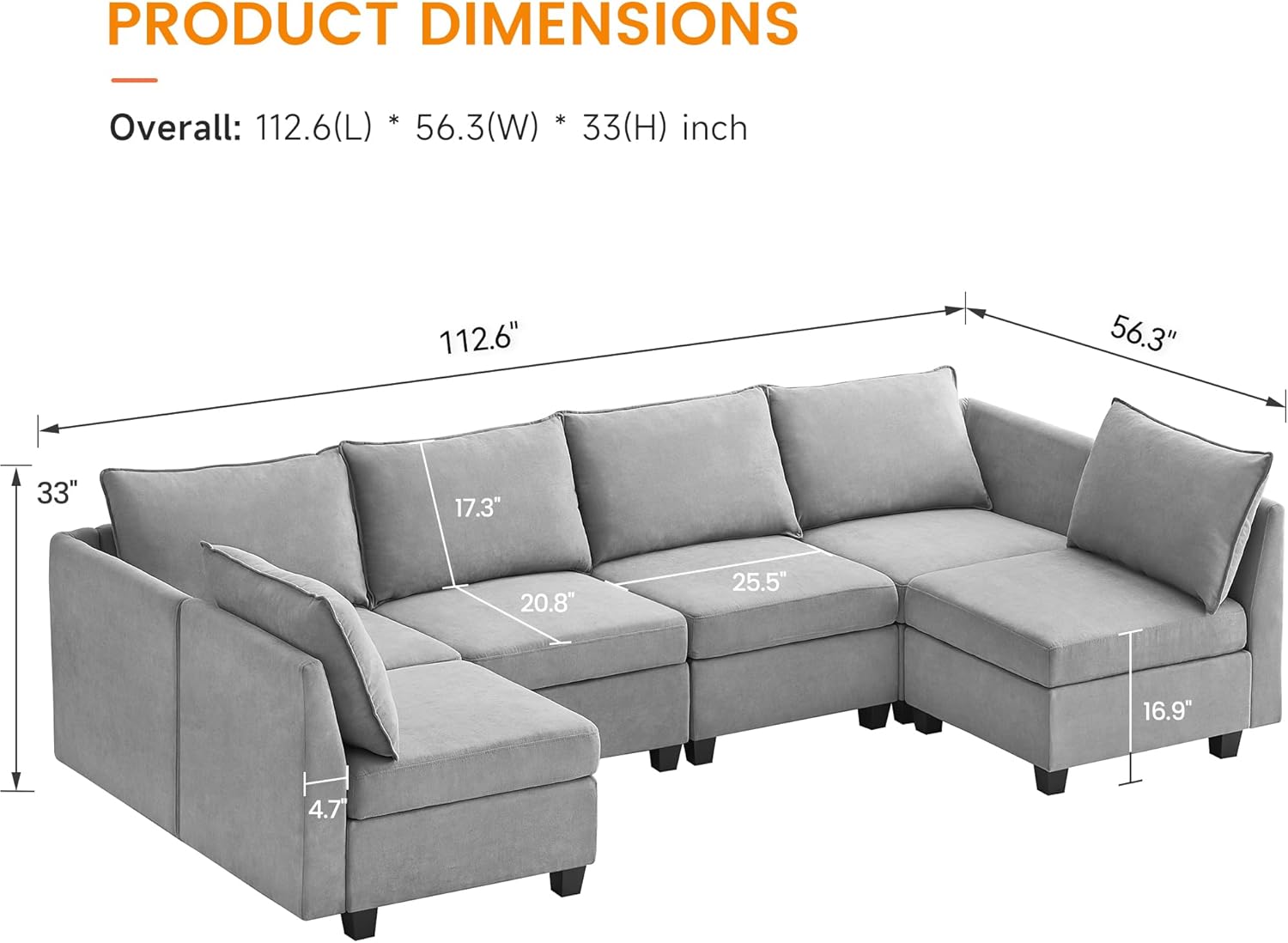 WhizMax PD-PHO-10MO748U Sofas-Loveseats - View #3