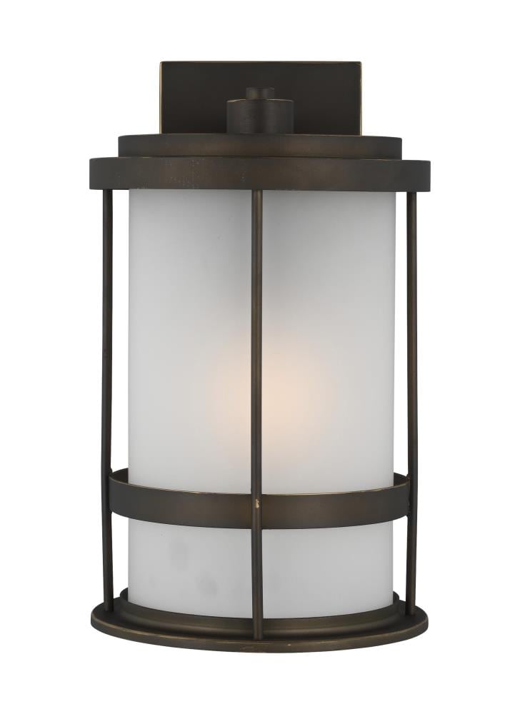 Generation Lighting 8690901EN3-71 Wilburn 1 -Light 13.5-in H Antique Bronze Hardwired Outdoor Wall Light