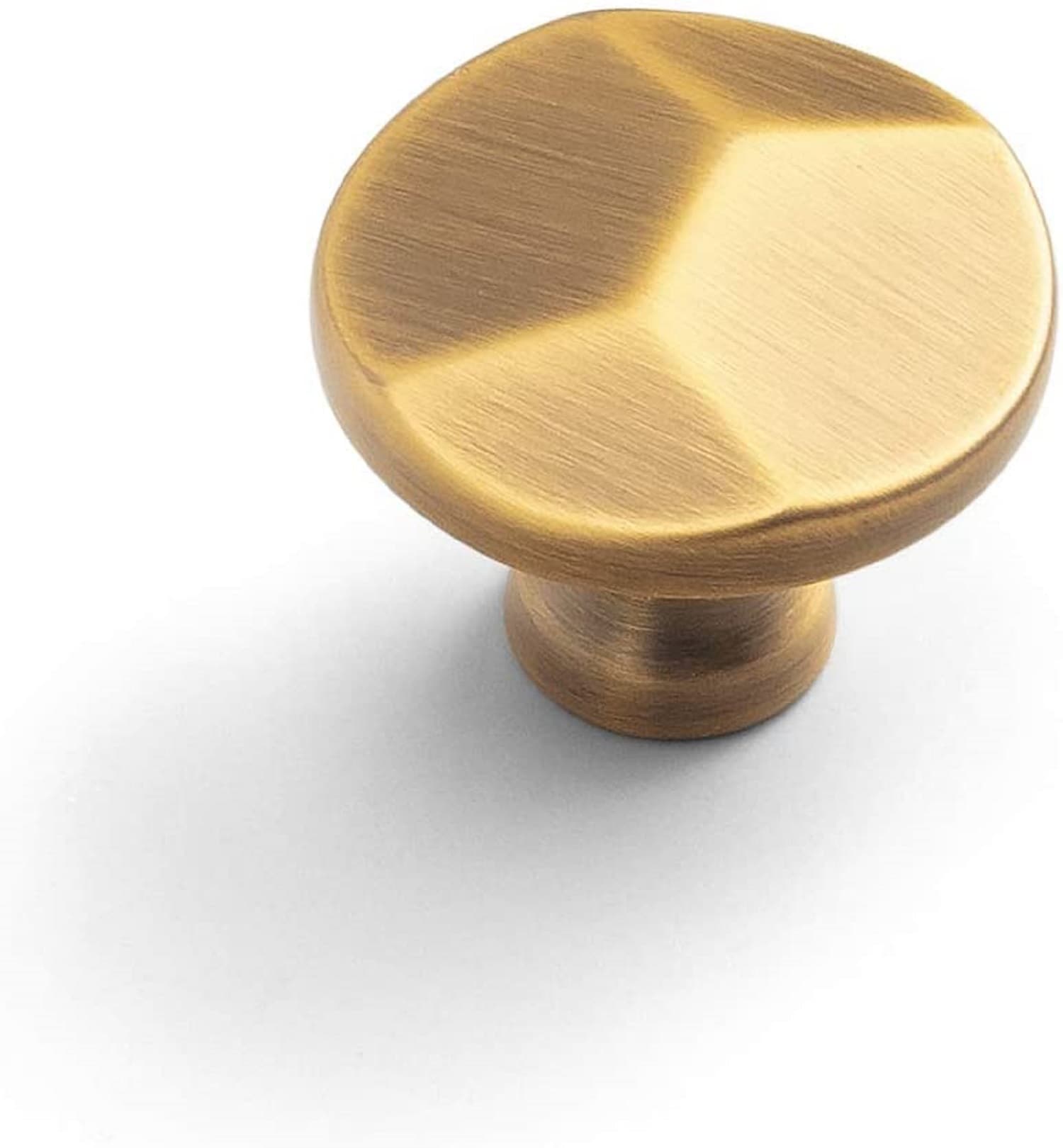 Miaokesen 1 2 5 In Brushed Dark Brass Round Modern Cabinet Knob 6 Pack   64245637 