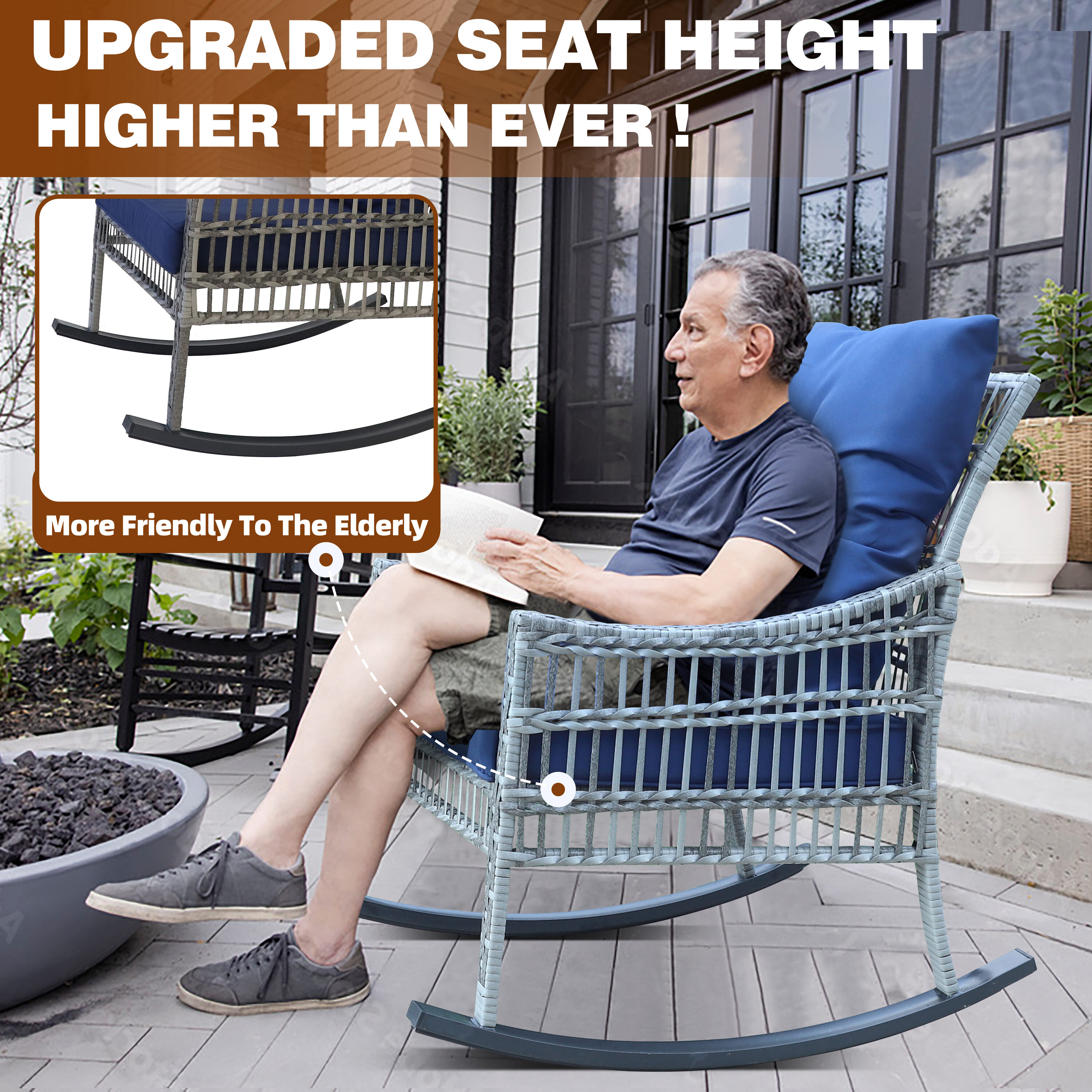 VEIKOUS PG0206-02-NW-1 Patio-Chairs - View #6