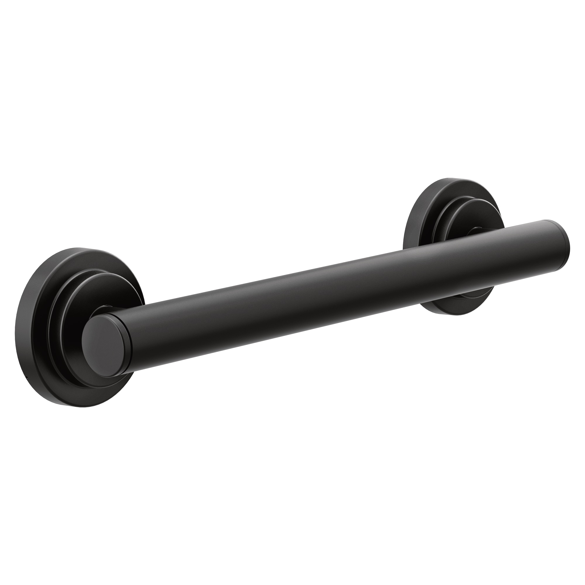 Moen Iso 12-in Matte Black Wall Mount ADA Compliant Grab Bar (500-lb ...