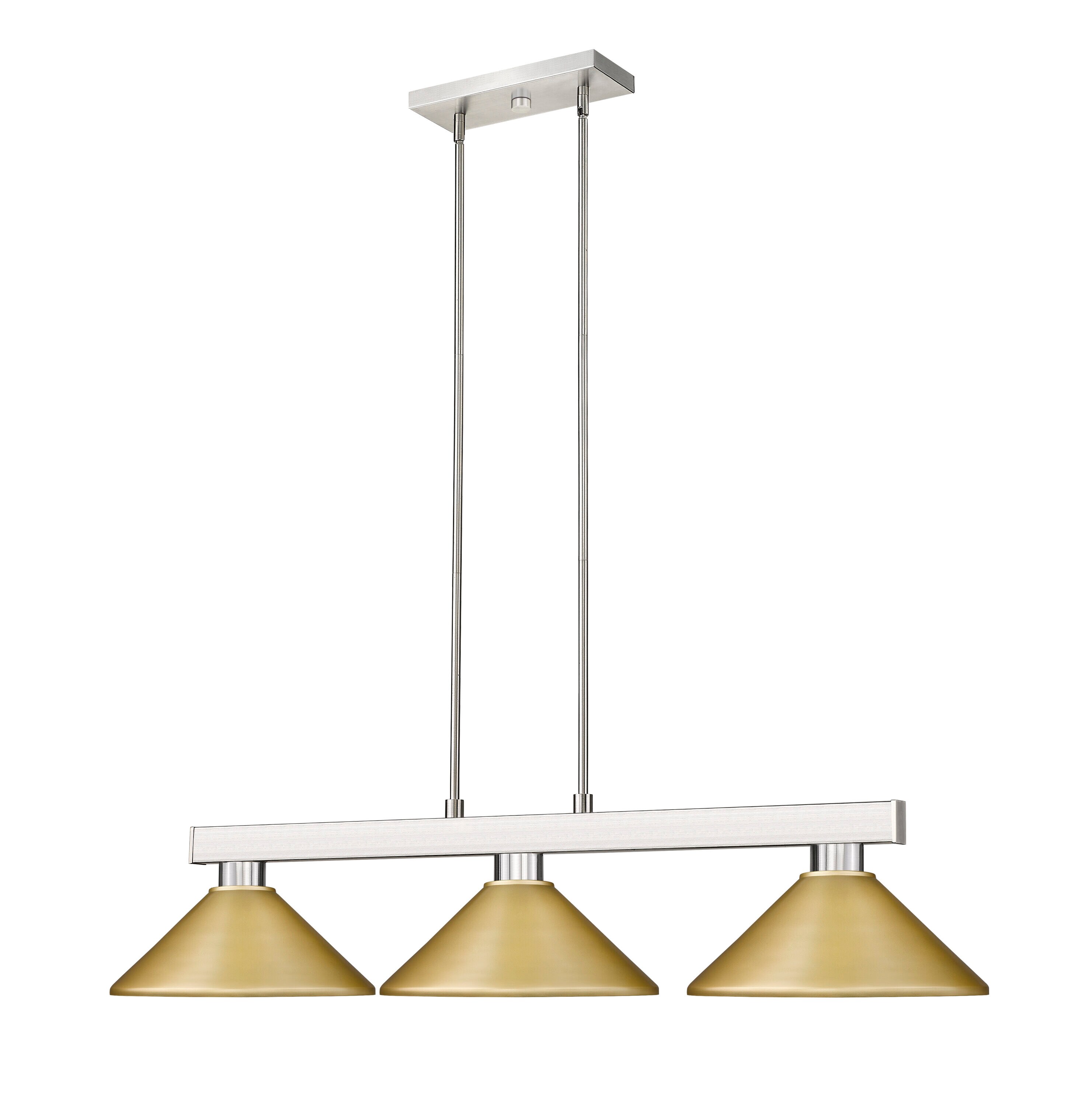 Z-Lite 152BN-MSG Pool-Table-Lighting - View #2