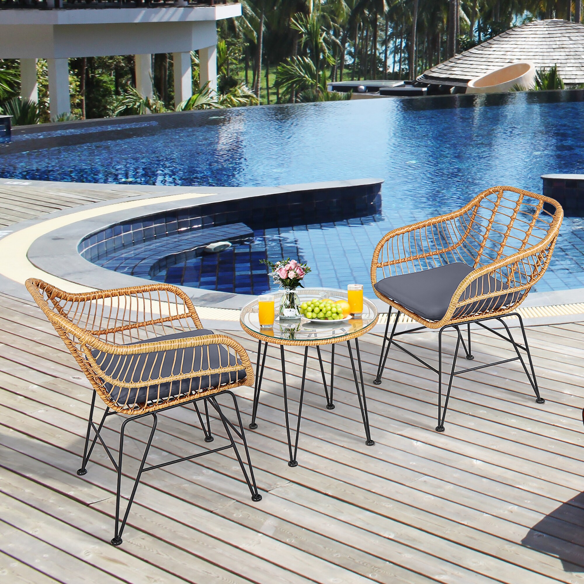 Costway CSHY005625 Patio-Conversation-Sets - View #2