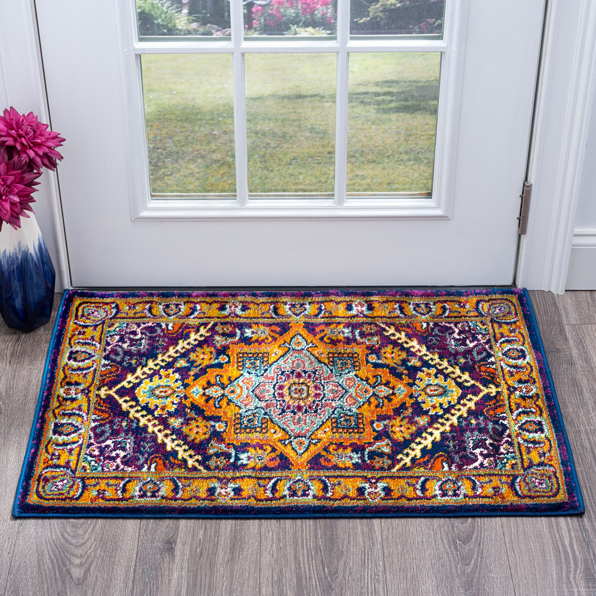 Tayse GEN1301 2X3 Generation 2 x 3 (ft) Loomed Polypropylene Gold Rectangular Indoor Throw rug