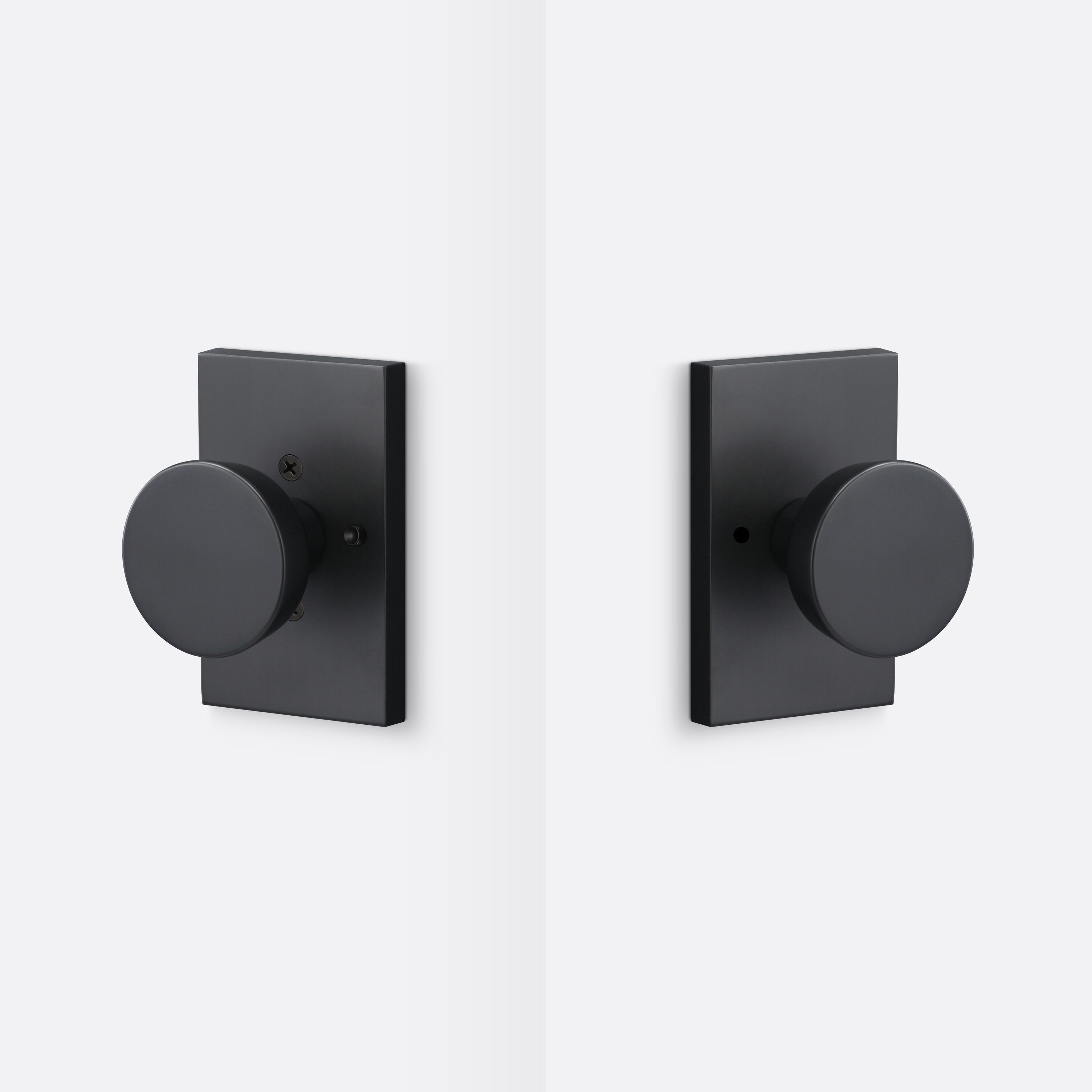 Sure-Loc Hardware ZT102 FBL Flat Black Interior Privacy door knob Single pack