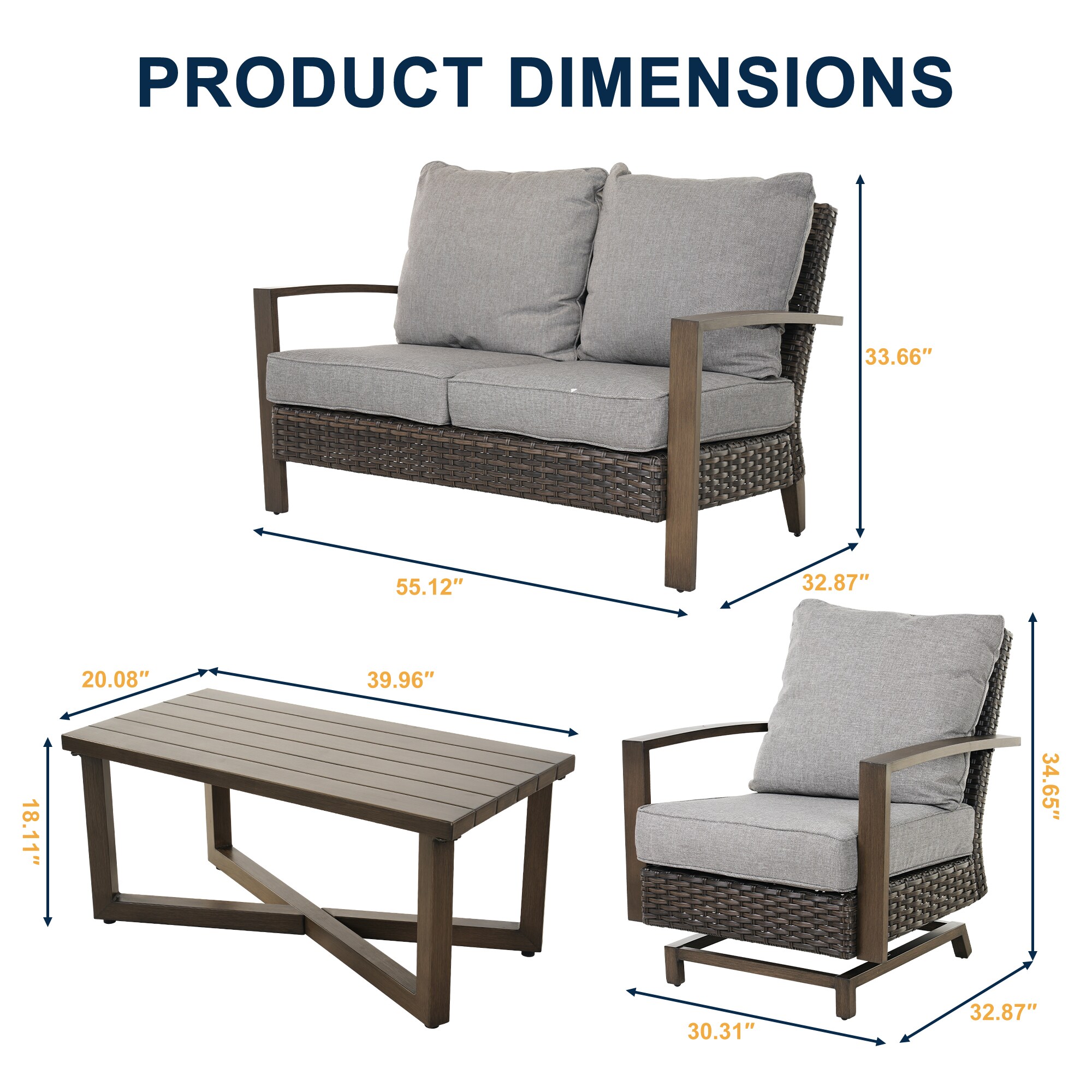 Clihome CL5011630000001 Patio-Conversation-Sets - View #4