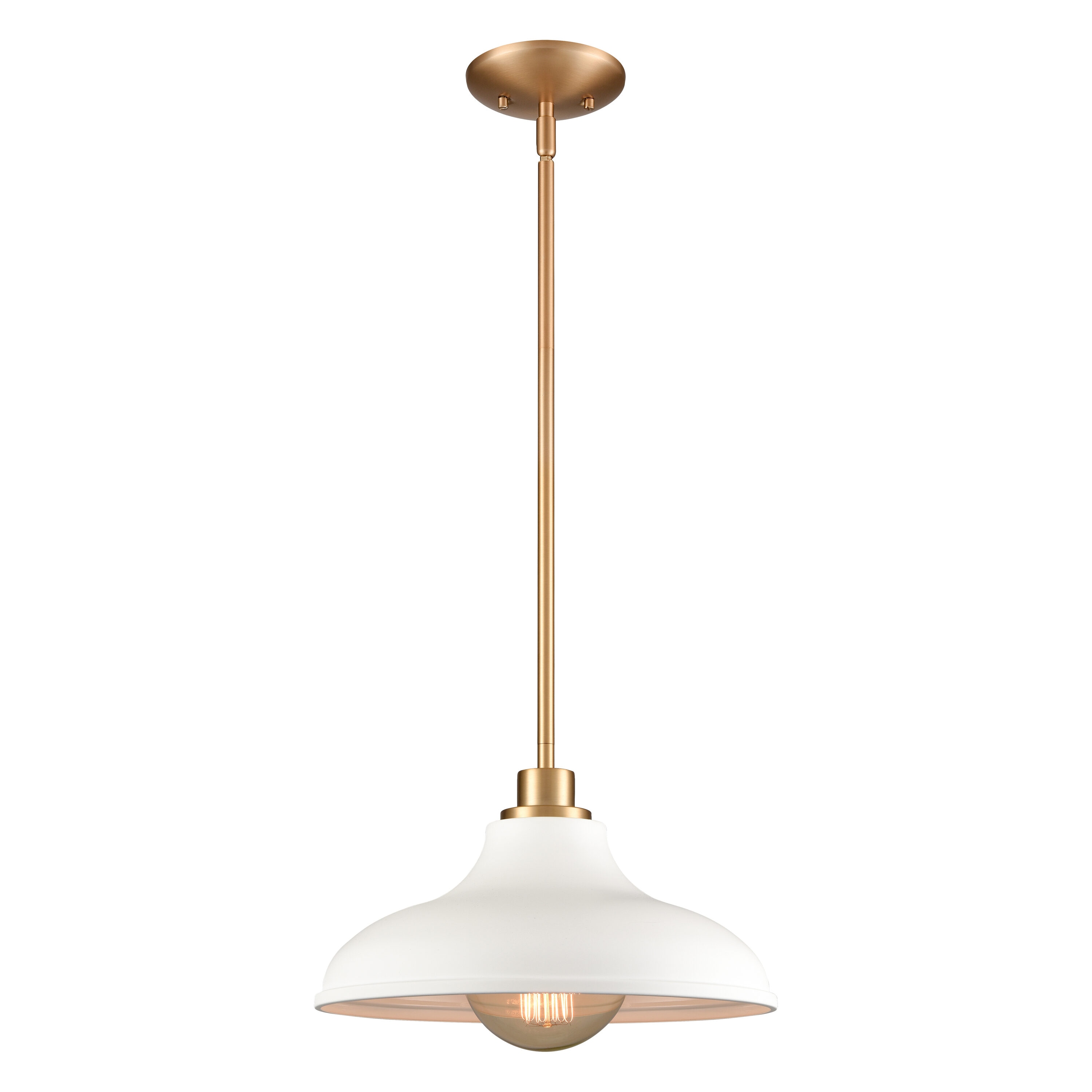 Westmore by ELK Lighting LW-202302010166 Central Brushed Gold Transitional Bell Medium Hanging Pendant light