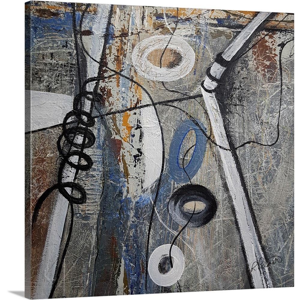 GreatBigCanvas 16-in H x 16-in W Abstract Print on Canvas in the Wall Art  department at