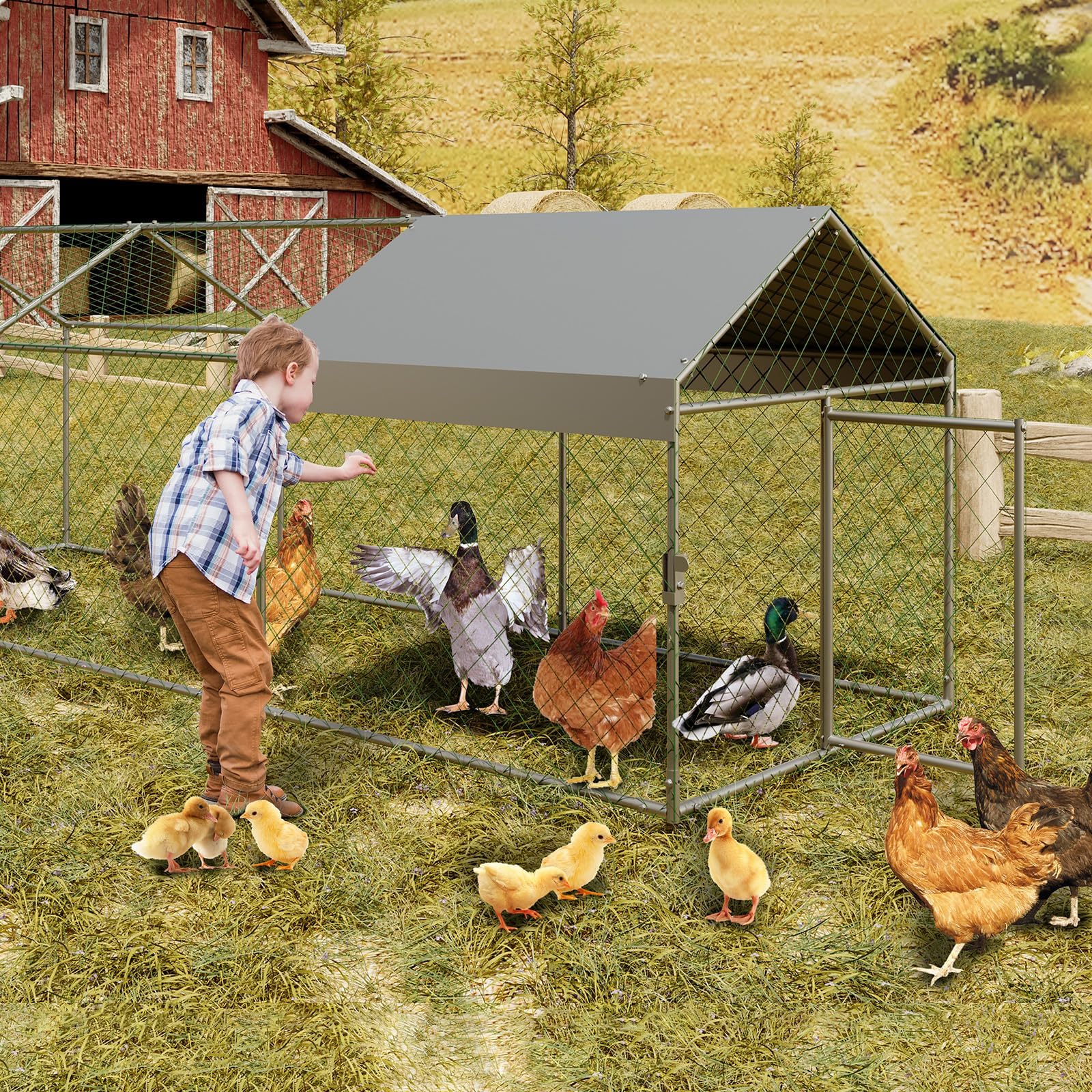 Qeetex WLS-PHO-16N3QJBH Chicken-Coops-Rabbit-Hutches - View #2