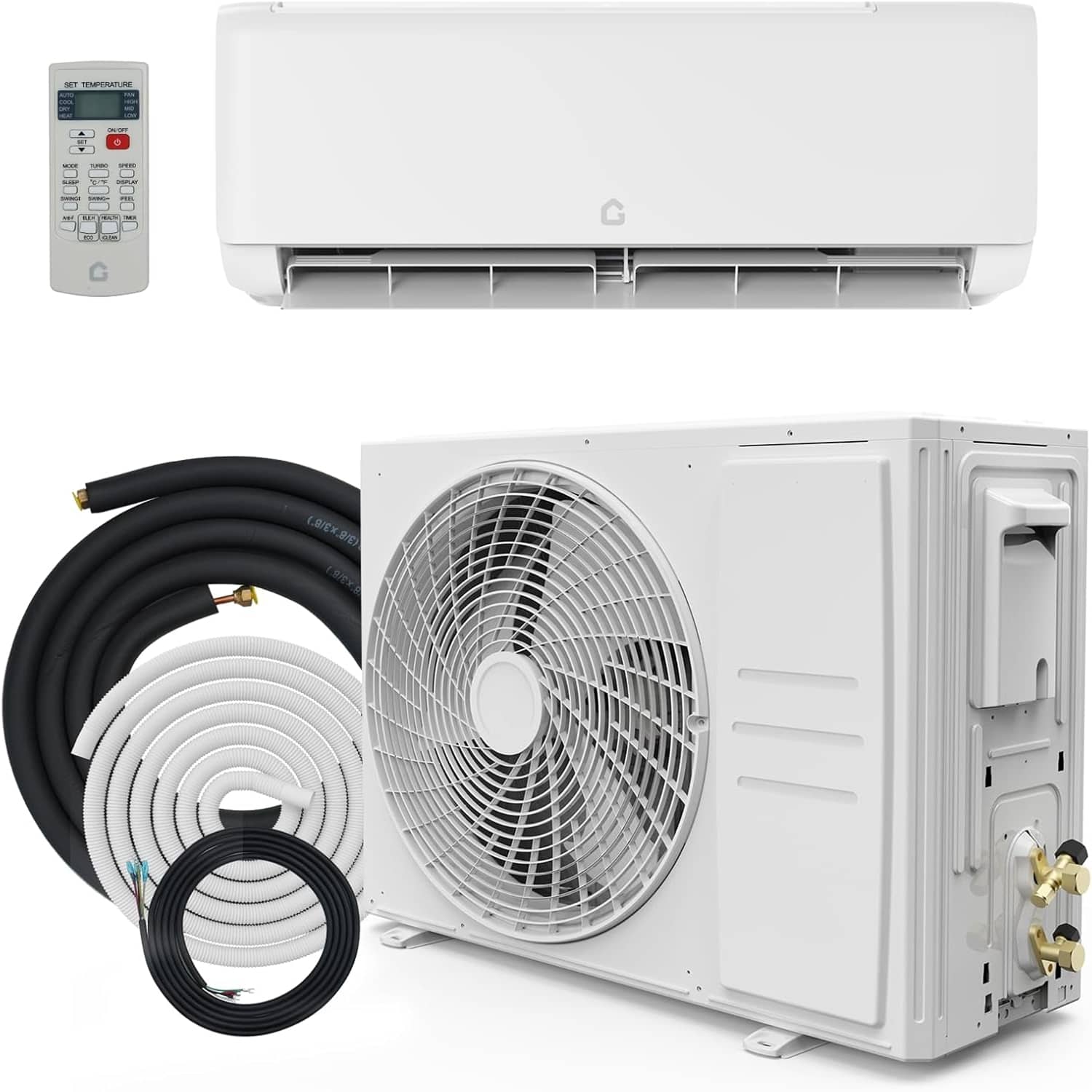 Qeetex LSHQQPHO-163KN8M1 12000-BTU 750-sq ft 230-Volt White Through-the-Wall Air Conditioner with Heater with Remote-21 Series