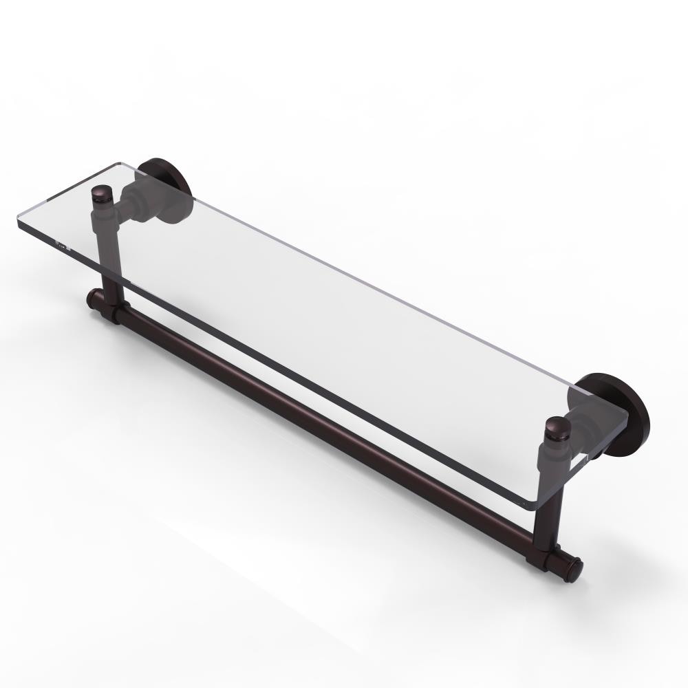 Allied Brass WS-1TB/22-ABZ Washington Square Antique Bronze 1-Tier Wall Mount Bathroom Shelf (24-in X 4-in X 5-in)