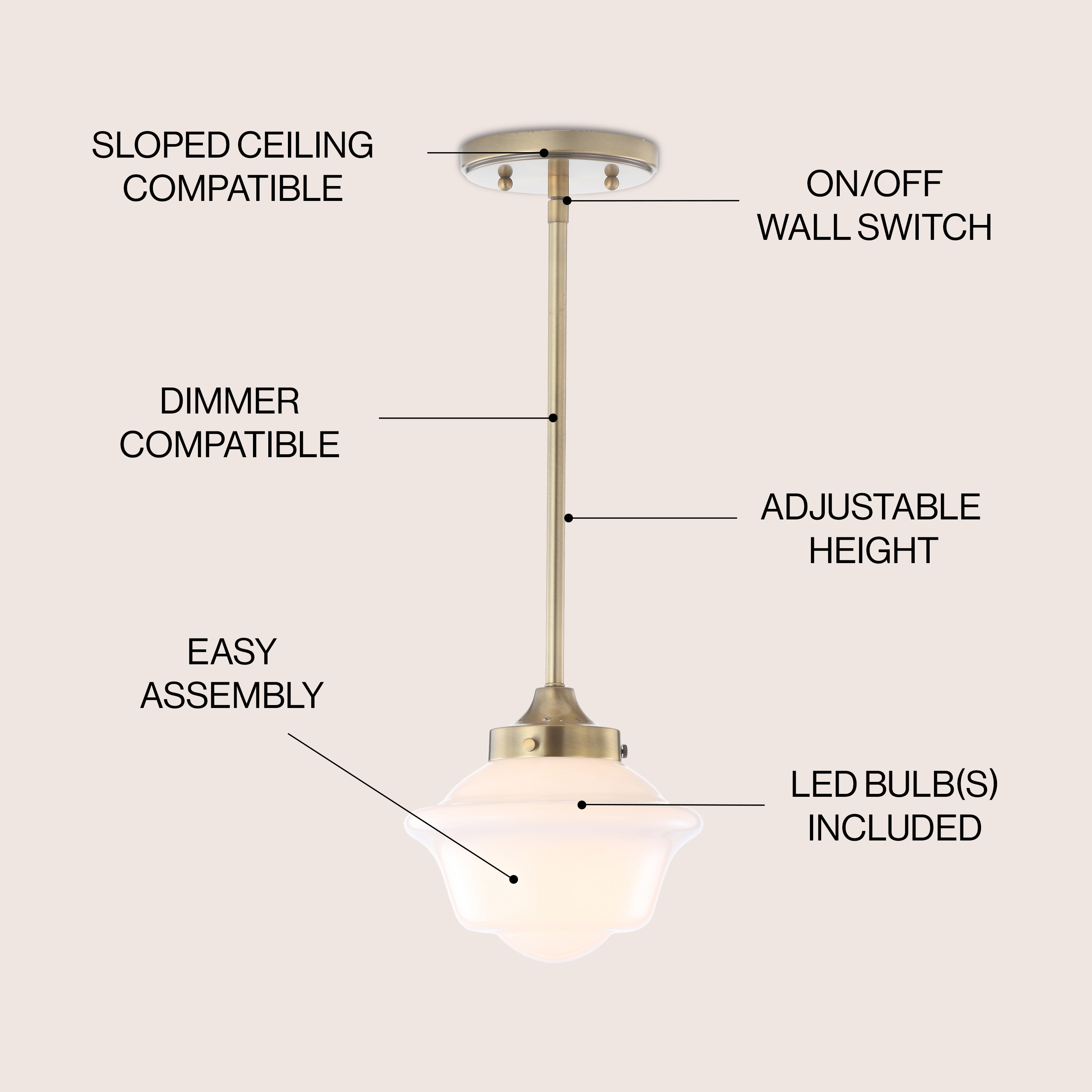 JONATHAN  Y JYL3516A Pendant-Lights - View #3