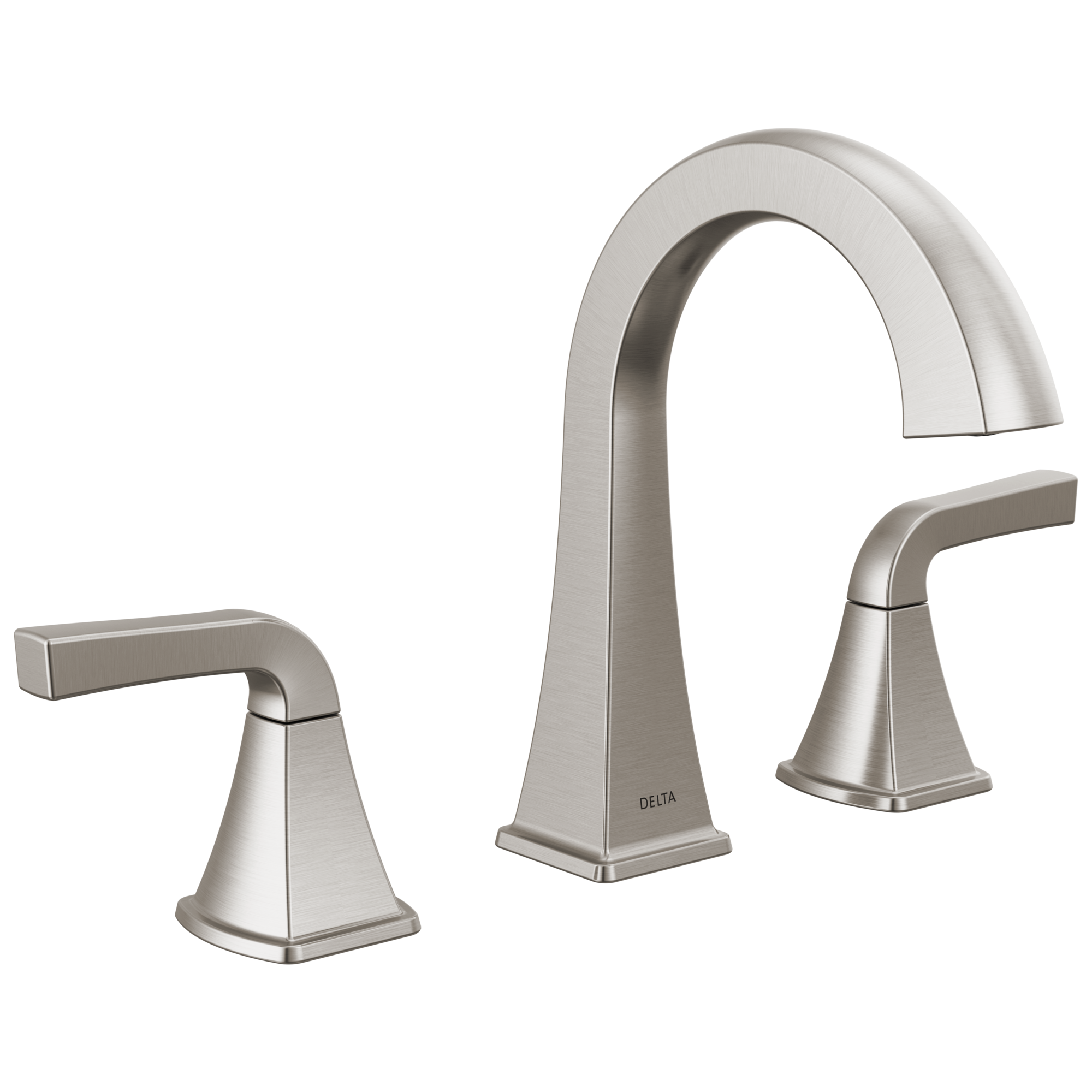 Two Handle Widespread Bathroom Faucet in Stainless