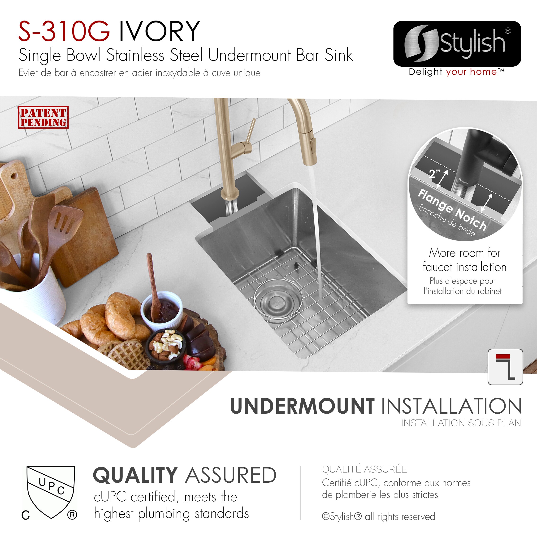 Stylish S-310G1 Kitchen-Sinks - View #5