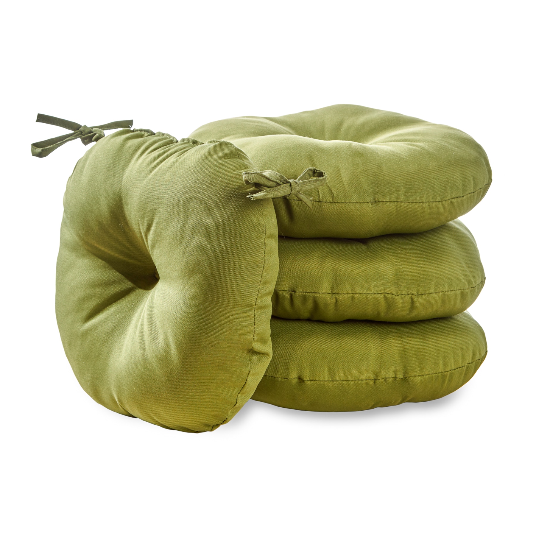 Greendale Home Fashions OC6816S4-HUNTER 15-in x 15-in 4 -Piece Hunter Patio chair cushion