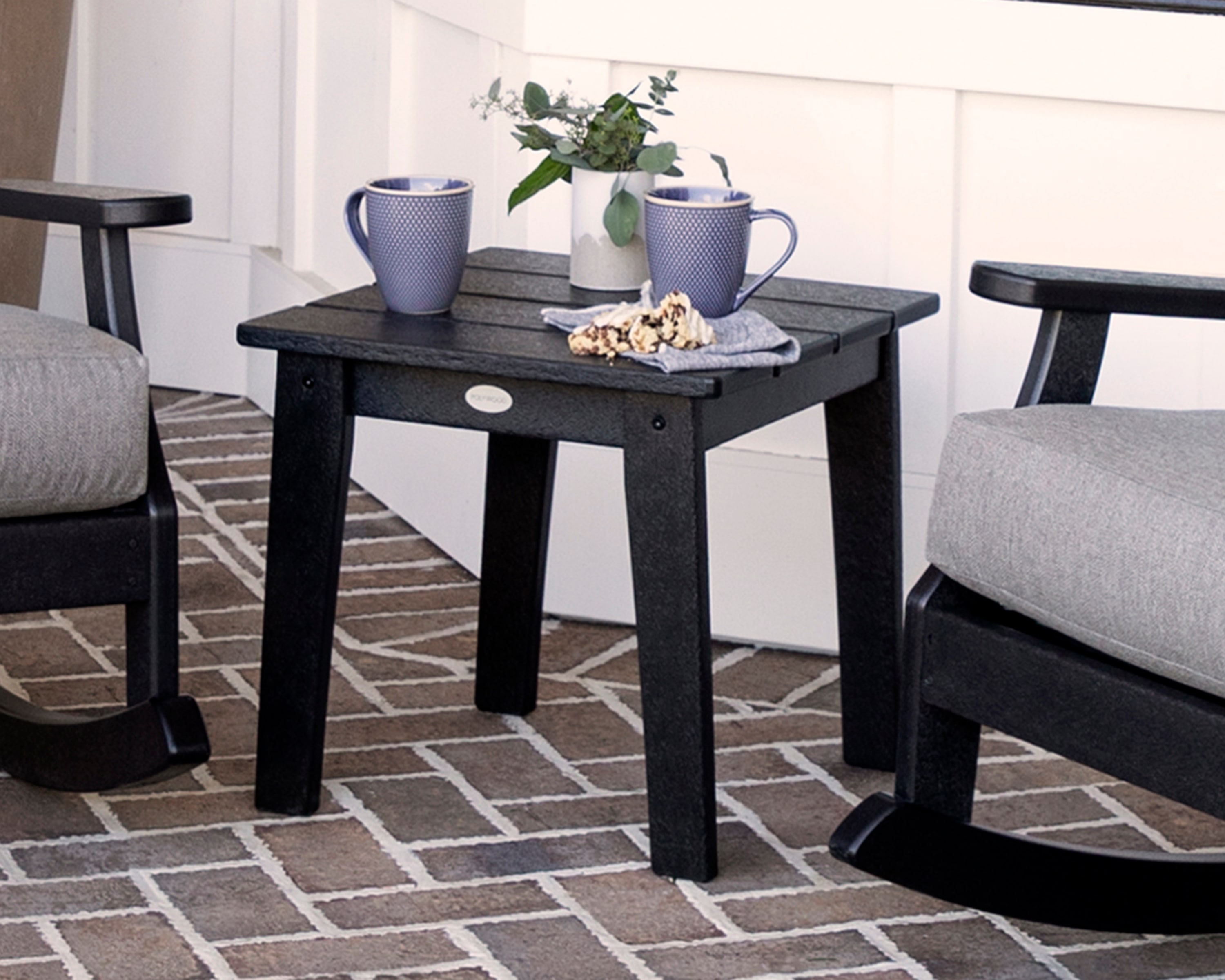 POLYWOOD CTL19WH Patio-Tables - View #3
