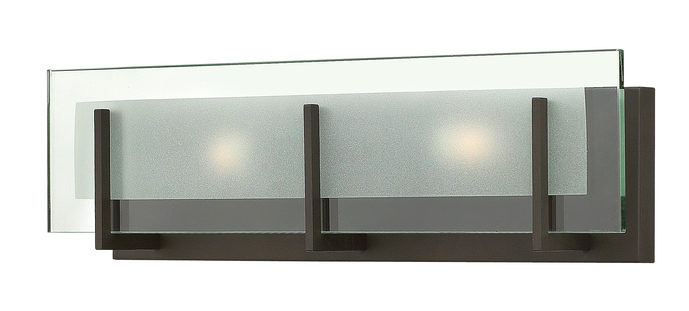 Hinkley 5652OZ Latitude 18-in 2 -Light Oil-rubbed Bronze Modern/contemporary Vanity light