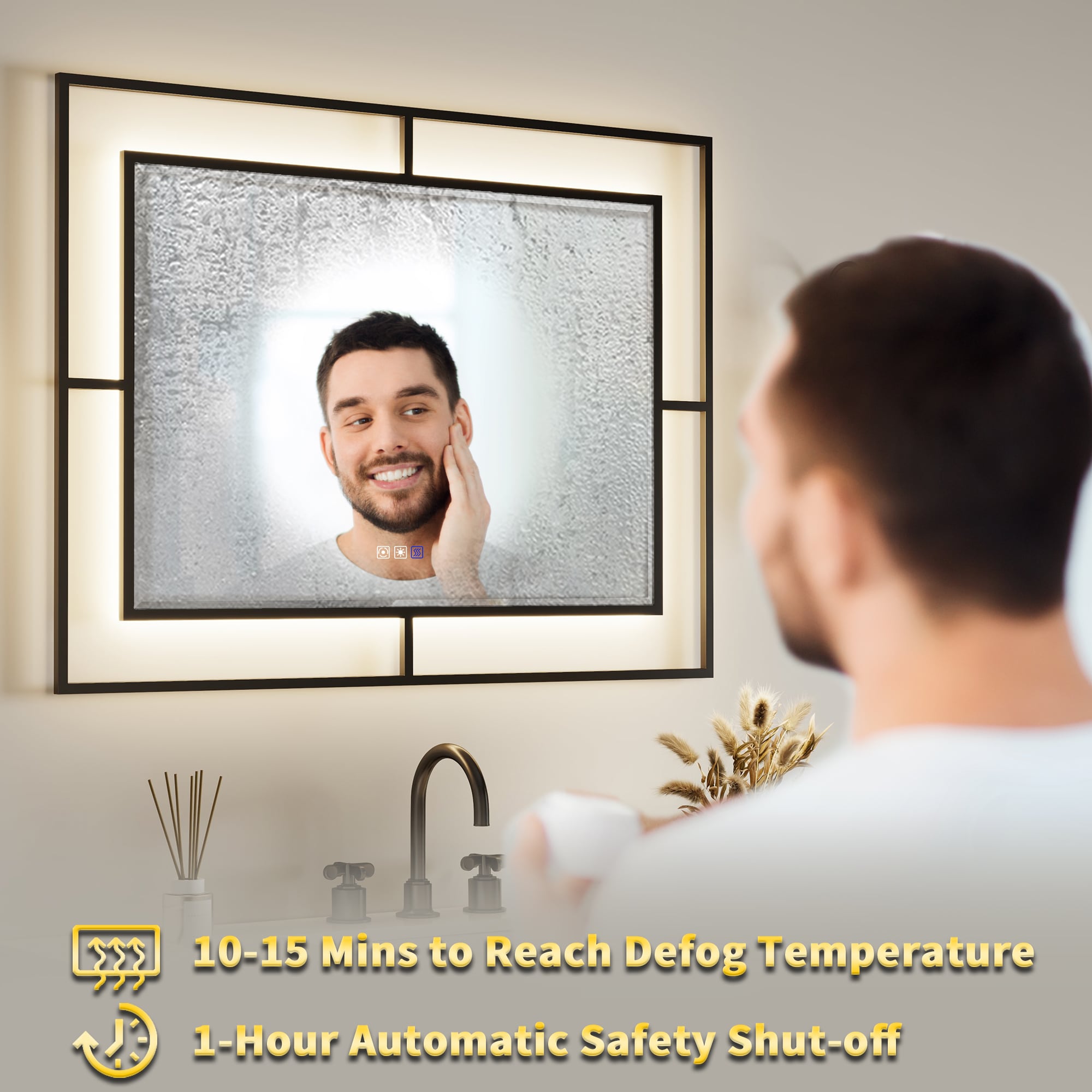 ExBrite EXBM4836V10MBX Framed-Bath-Mirrors - View #5