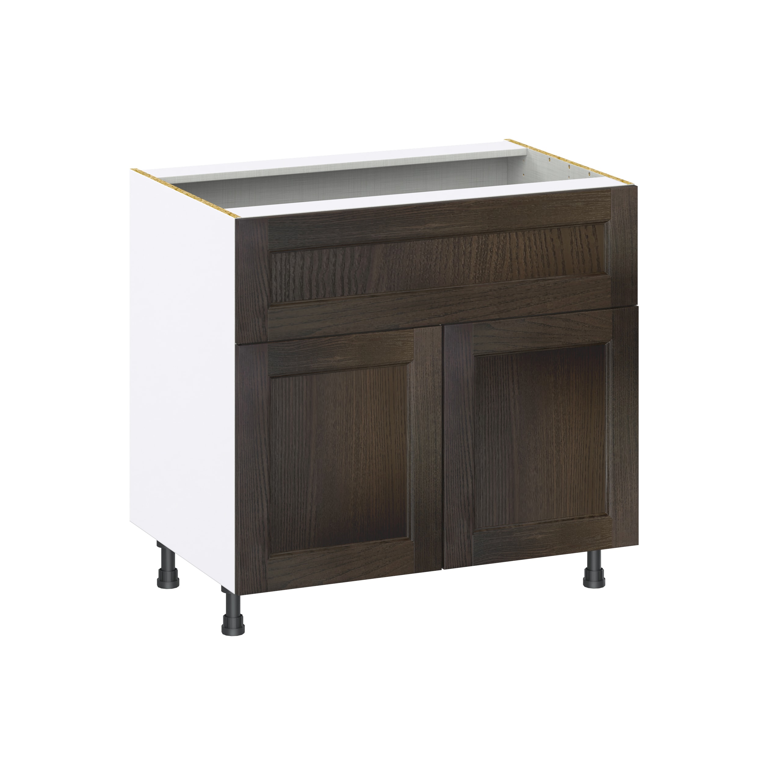 Hugo&Borg DSBCT36A-MO Montclaire 36-in W x 34.5-in H x 24-in D Wood Base Fully assembled Cabinet (Recessed Panel Shaker)