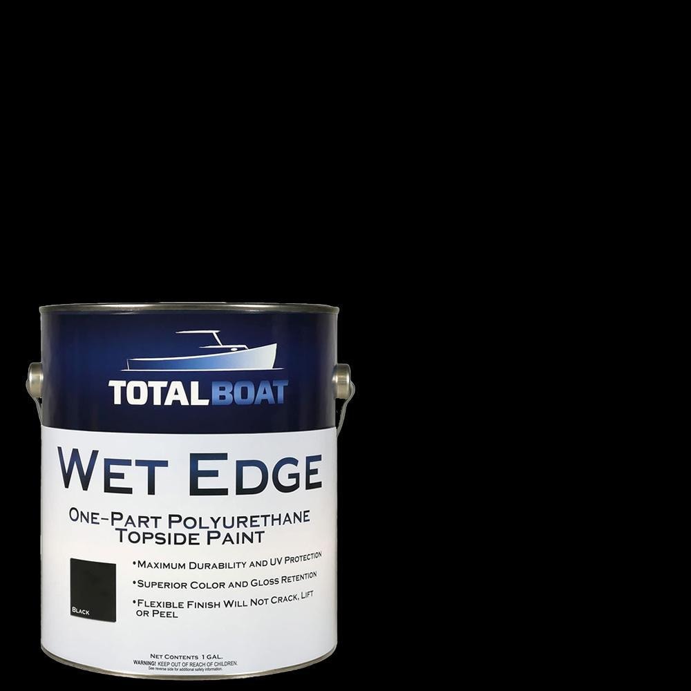 Wet Edge Topside Paint High-gloss Black Enamel Oil-based Marine Paint (1-Gallon) | - TotalBoat 365401