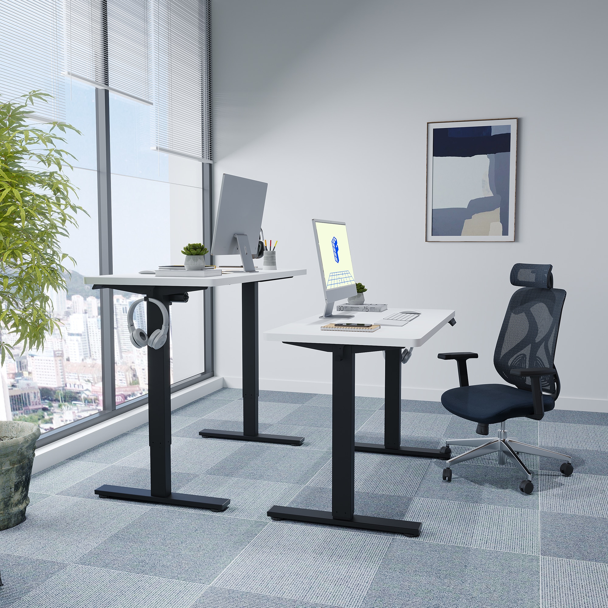 FlexiSpot E2BR4824W desks - View #3
