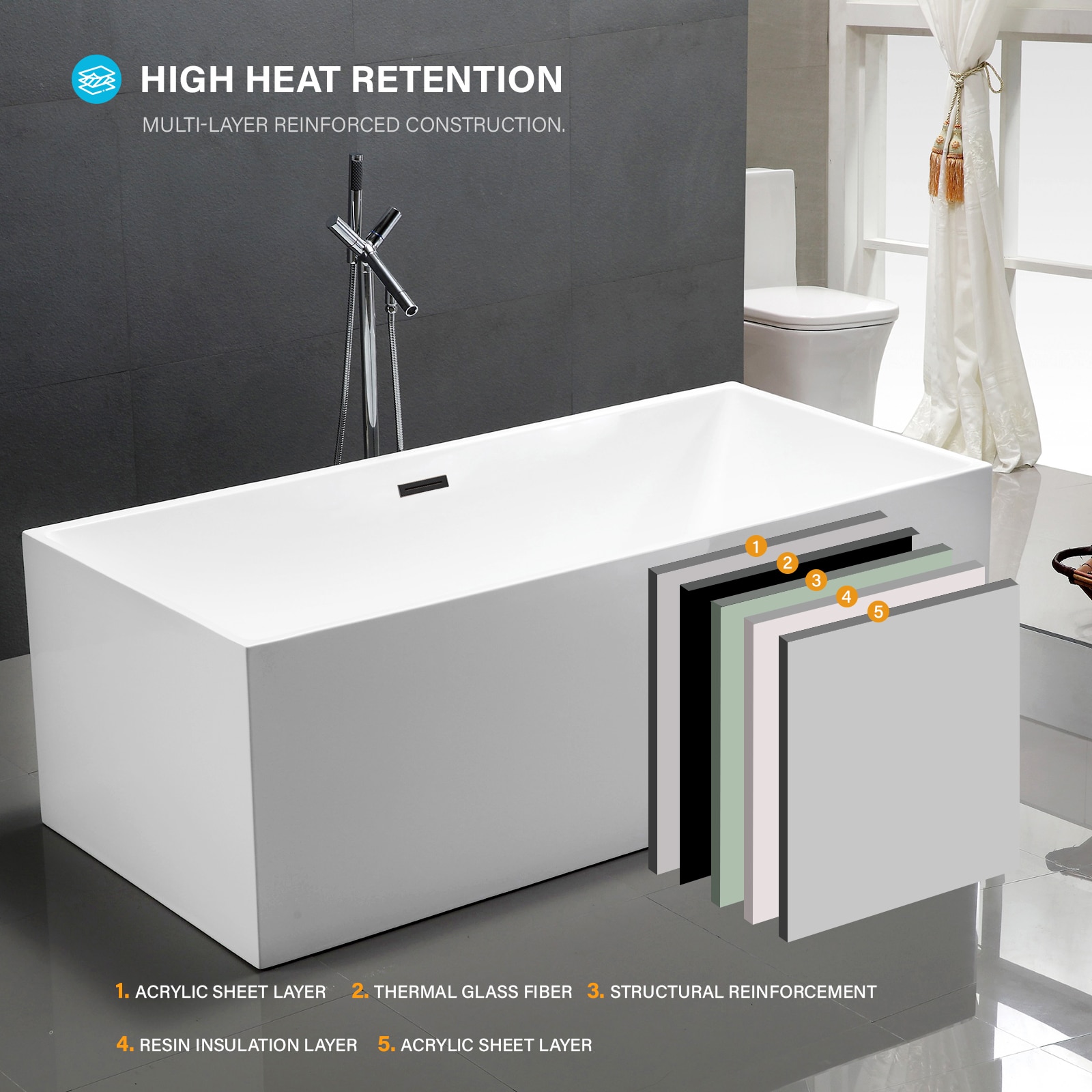 Vanity Art VA6813B-L-MB bathtubs - View #5