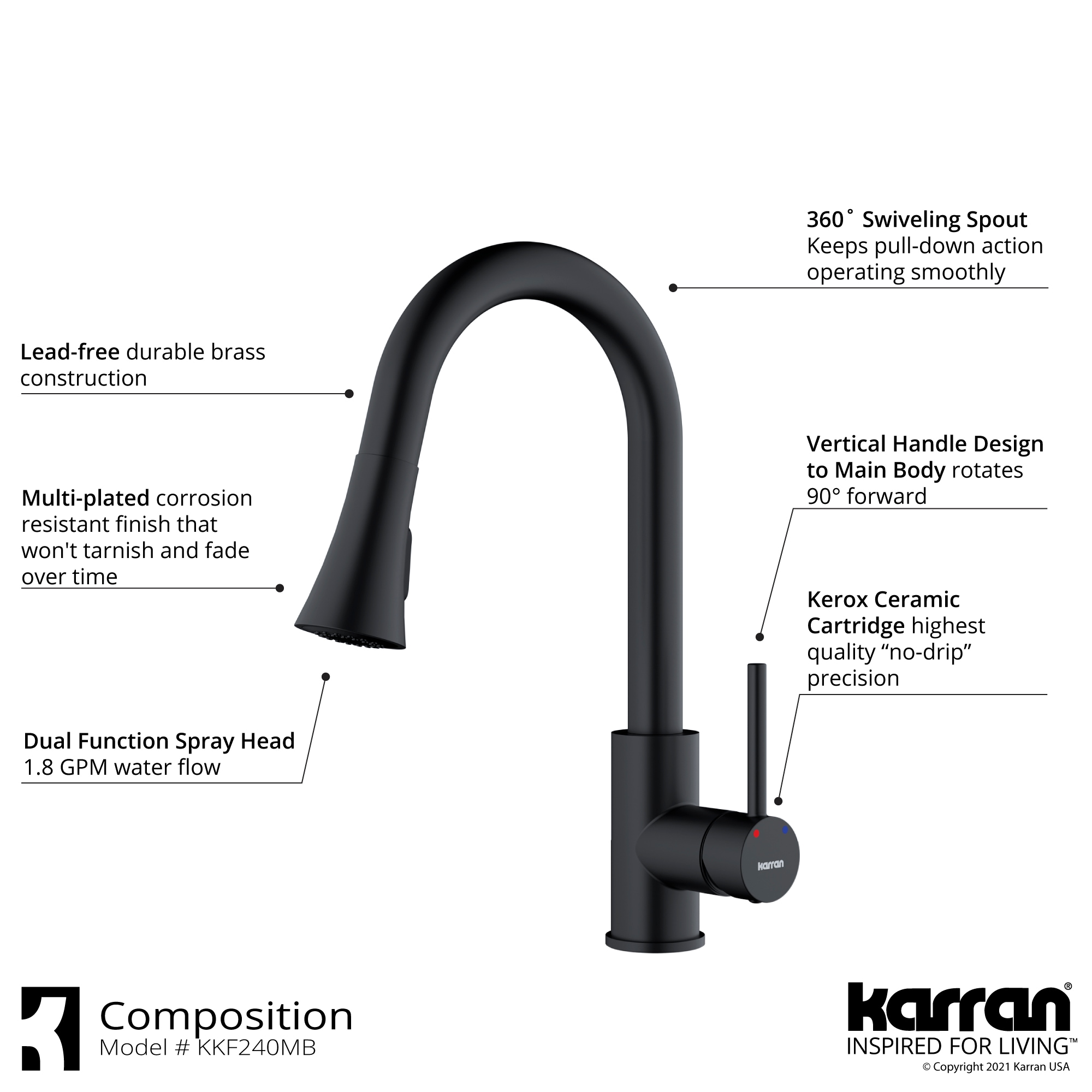 Karran KKF240SD25MB Kitchen-Faucets - View #4