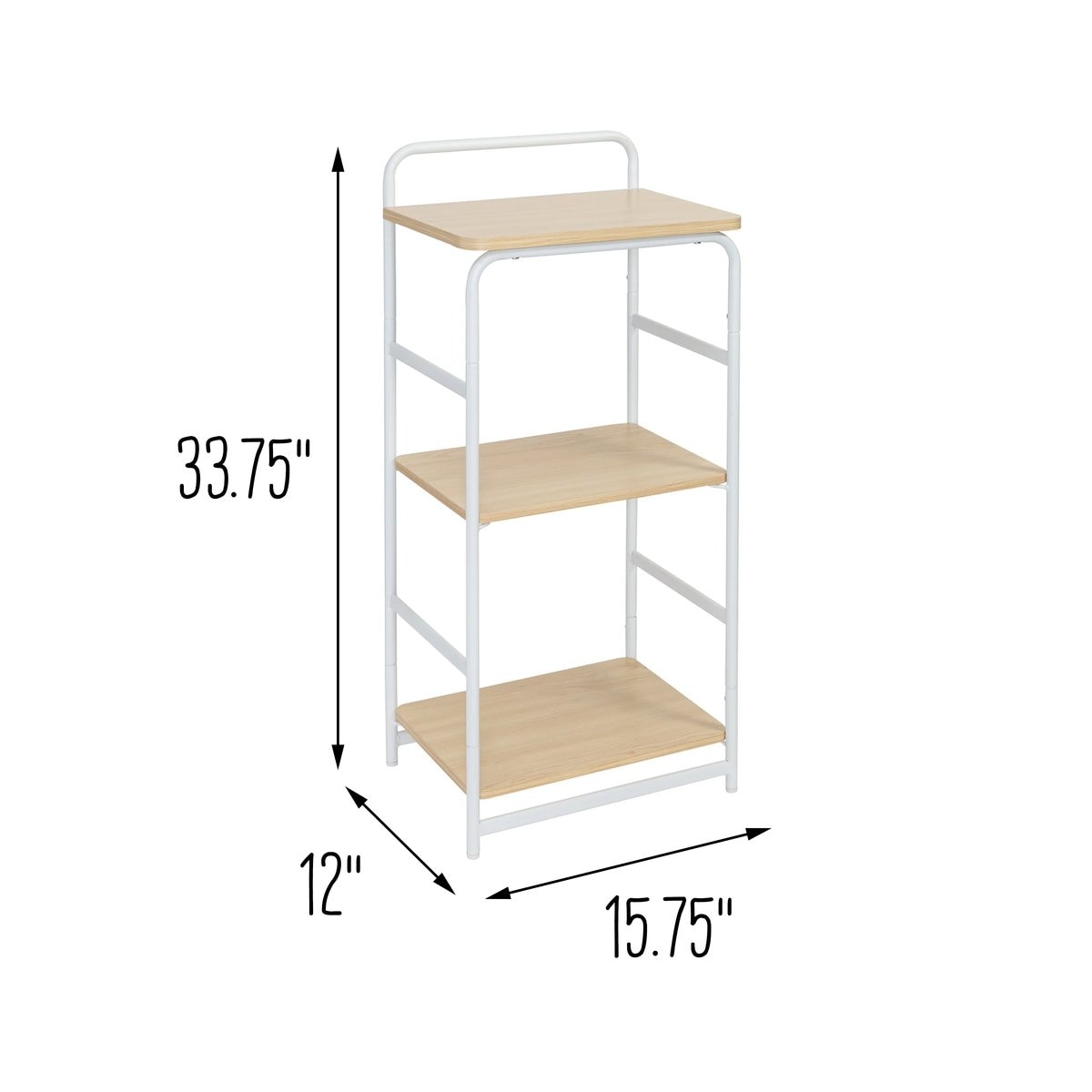 Honey-Can-Do Freestanding Stackable Shelf Unit Brown