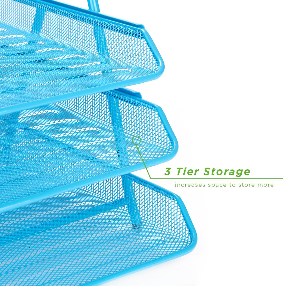 Mind Reader 3TPAPER-BLU Desktop-Organizers - View #5