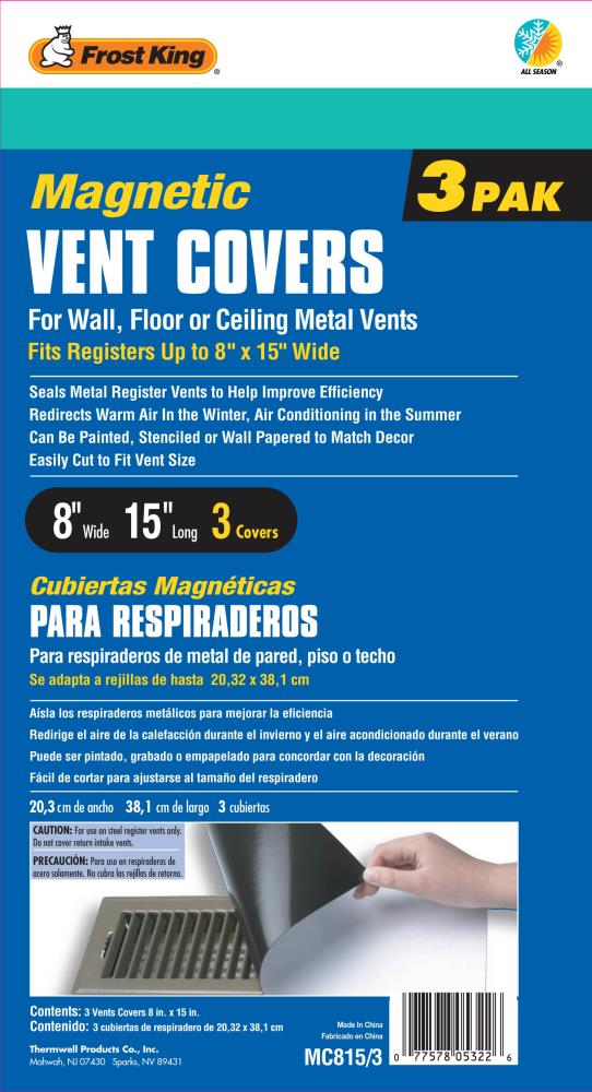 Magnetic Vent Cover. Looks Like A Register Vent! Perfect for HVAC in RV or  Home - 8 x 15