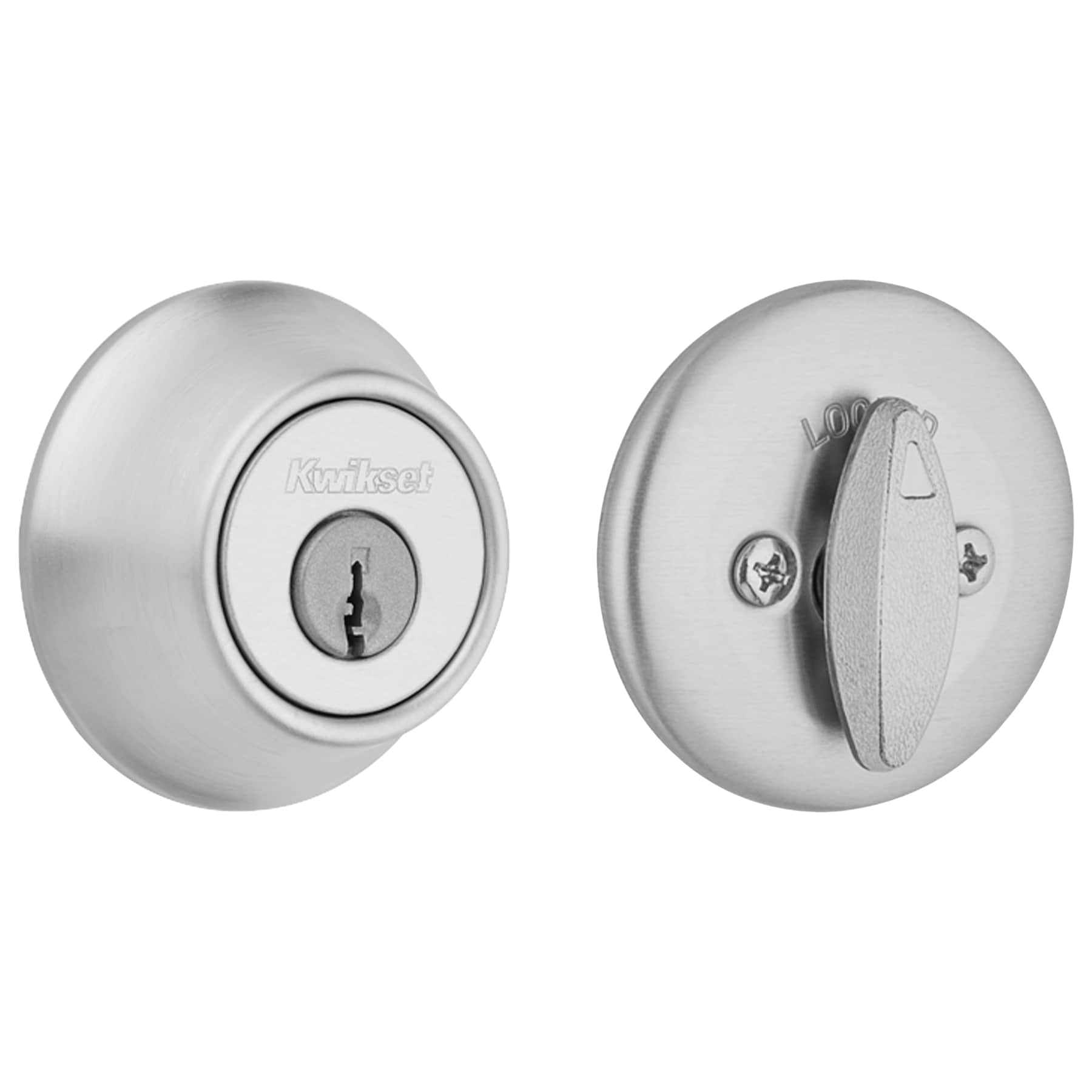Kwikset 660M 26D CP RCS K6 Security 600 Deadbolt Series Satin Chrome Single Cylinder Deadbolt
