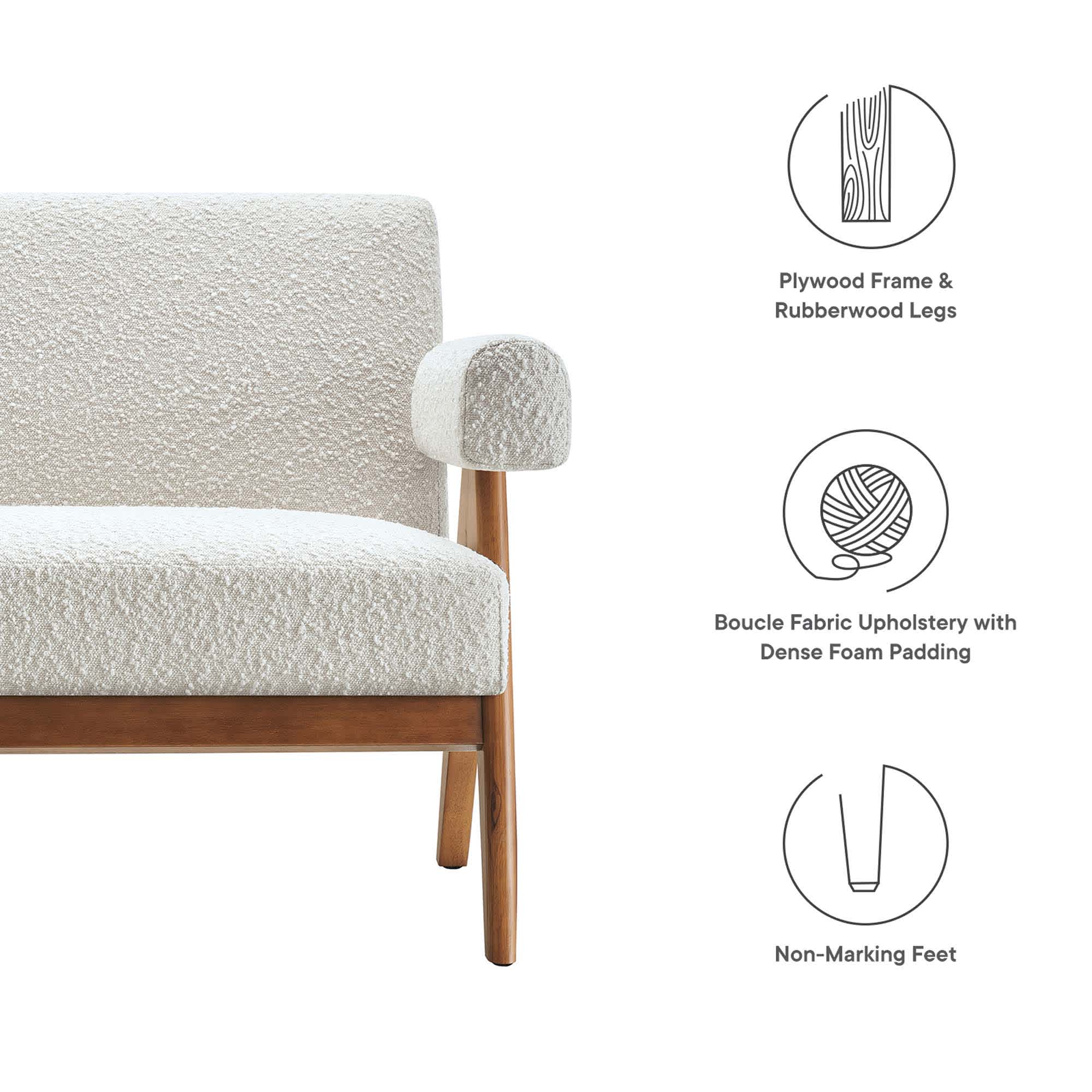 Modway EEI-6504-IVO Sofas-Loveseats - View #2