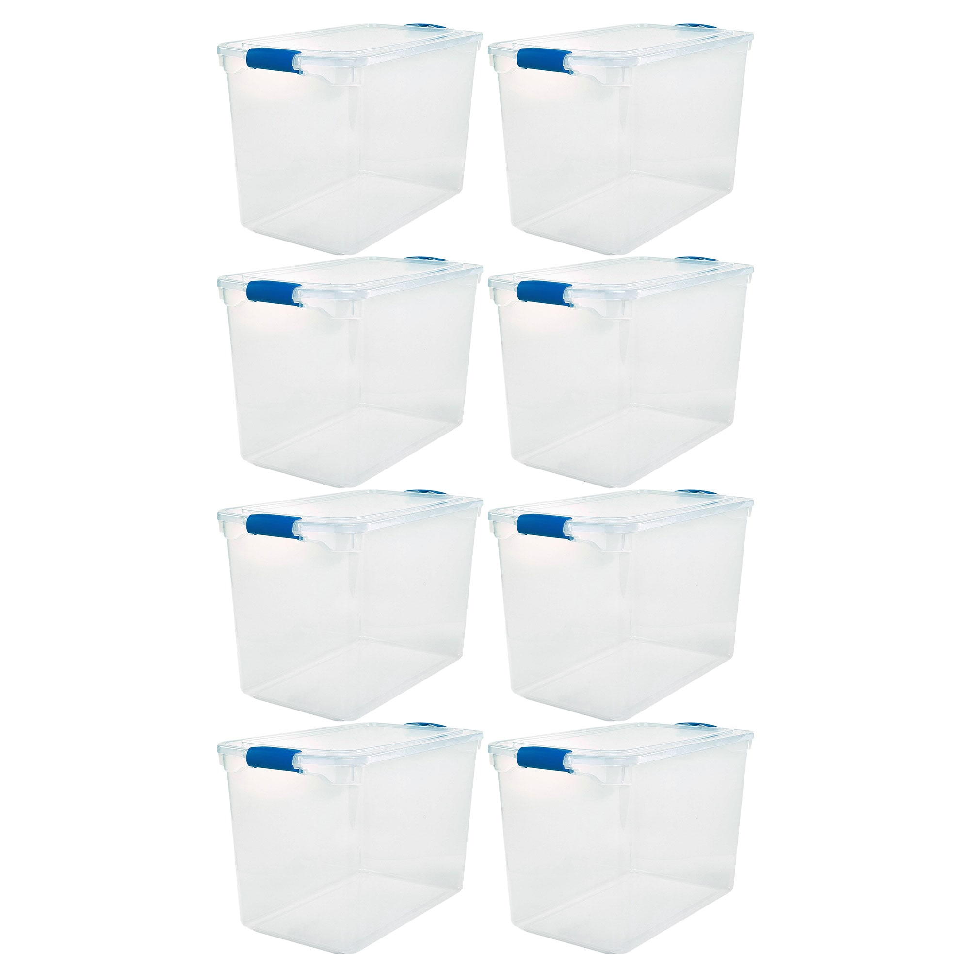 HOMZ 10 Gallon Heavy Duty Plastic Storage Container, Capri Blue (4 Pack), 1  Piece - Kroger