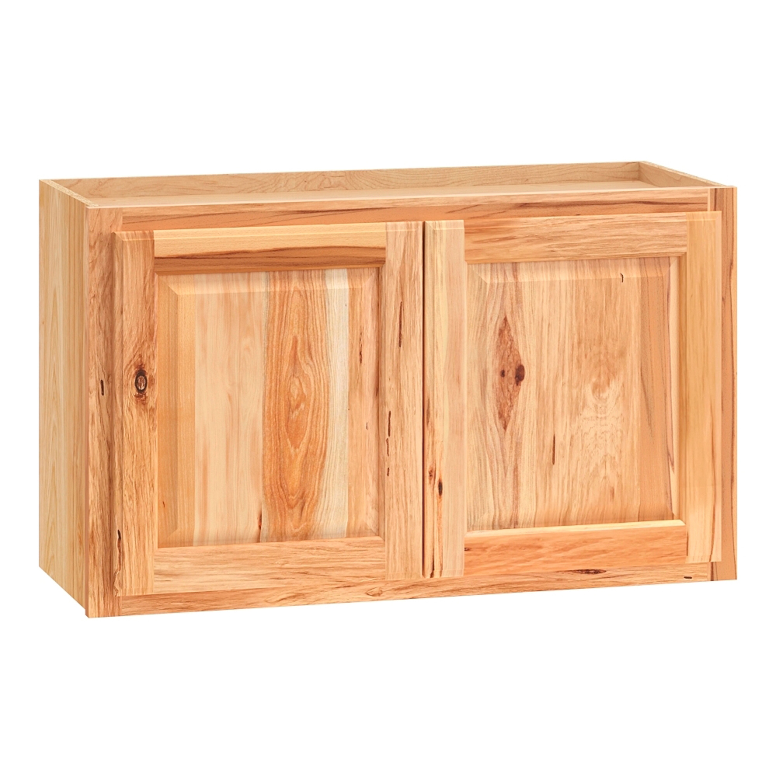 Diamond NOW 28E W3018B Denver 30-in W x 18-in H x 12-in D Natural Rustic Hickory Wall Fully assembled Cabinet (Raised Panel Square)